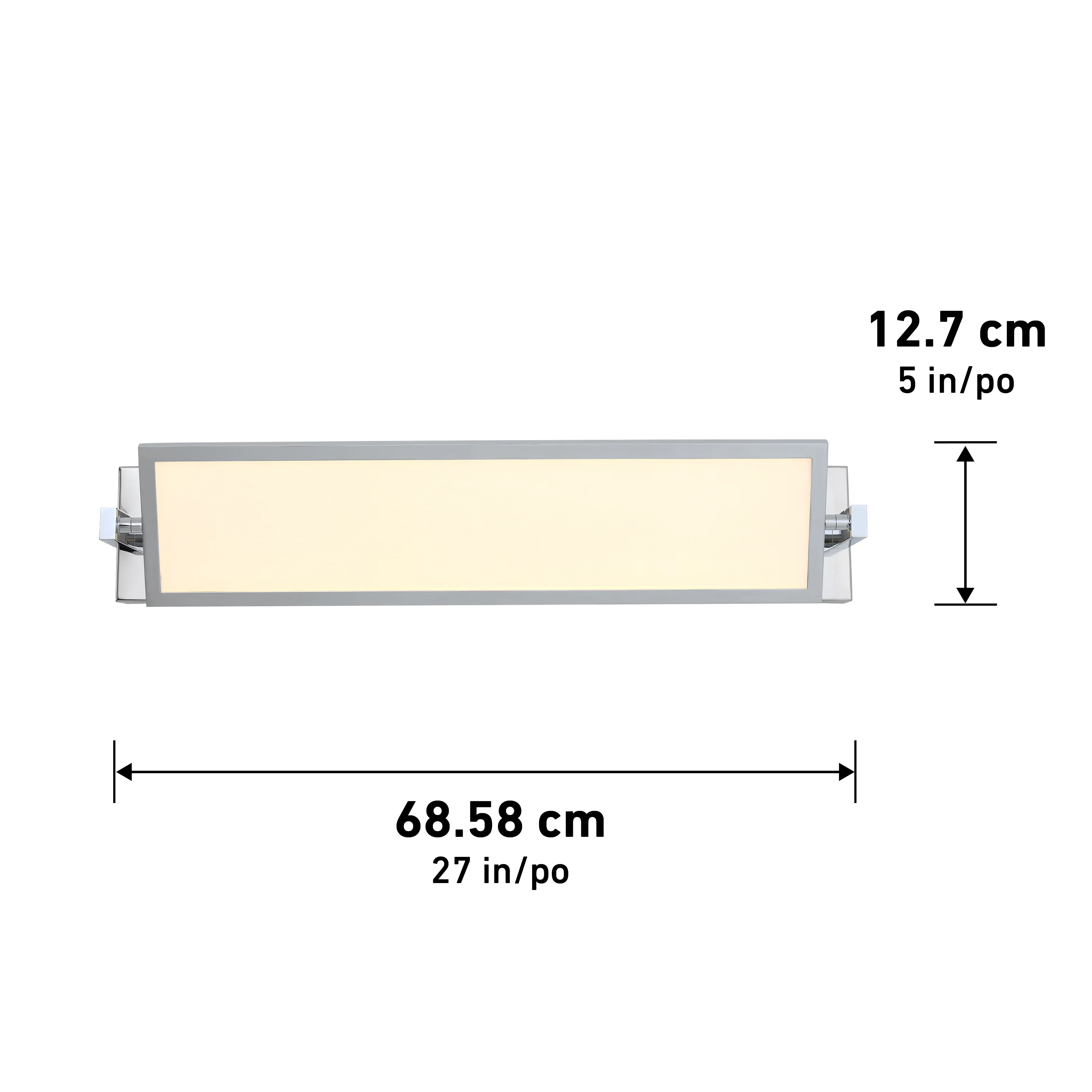 Reflection Flat Panel LED bathroom vanity light - Image 8