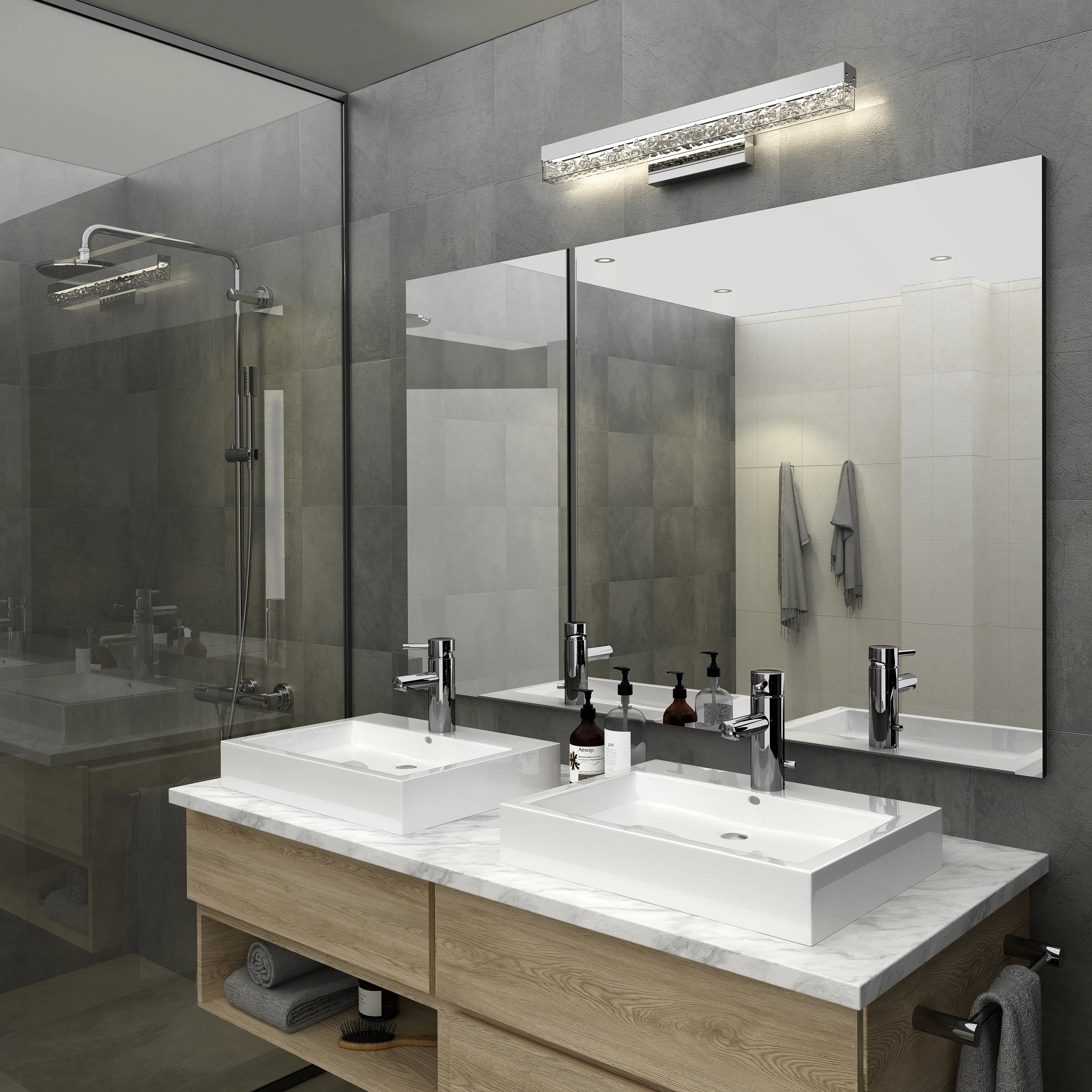 Riviera modern LED bathroom vanity light - Image 2