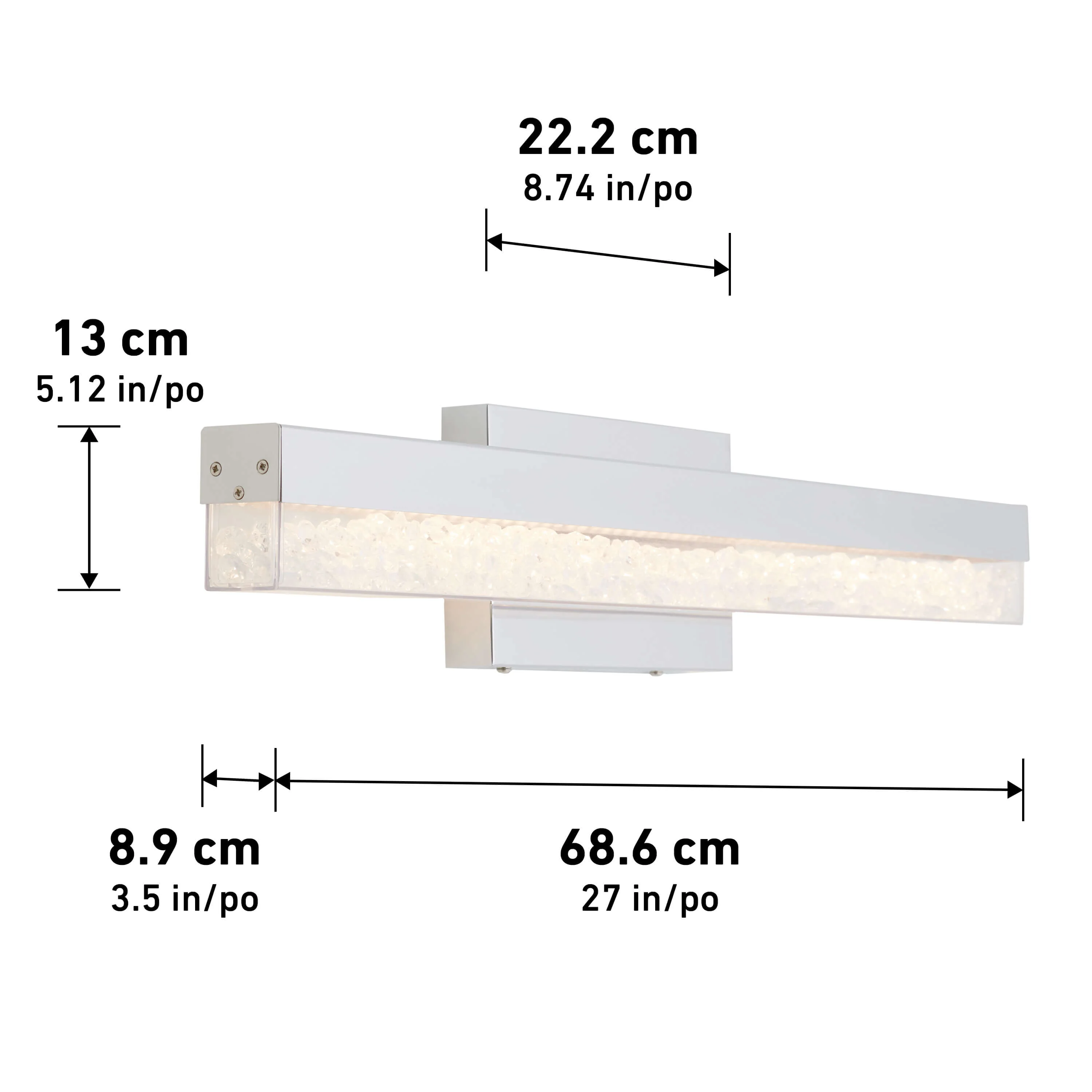 Riviera modern LED bathroom vanity light - Image 7