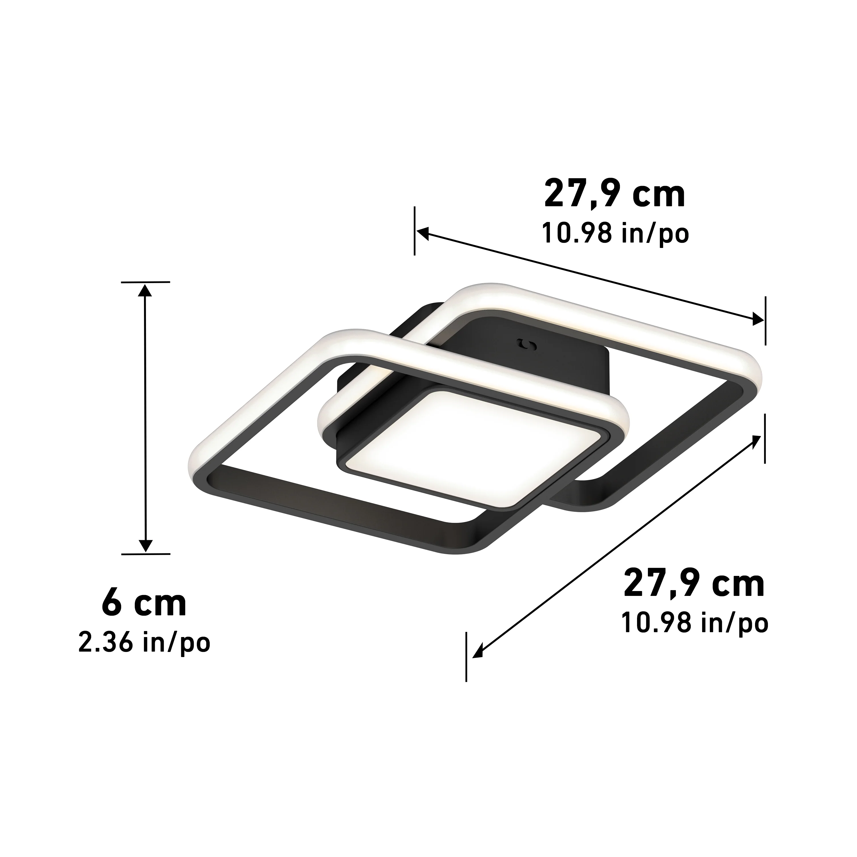 Romeson 11 in. LED modern flush mount light 5 CCT - Image 14