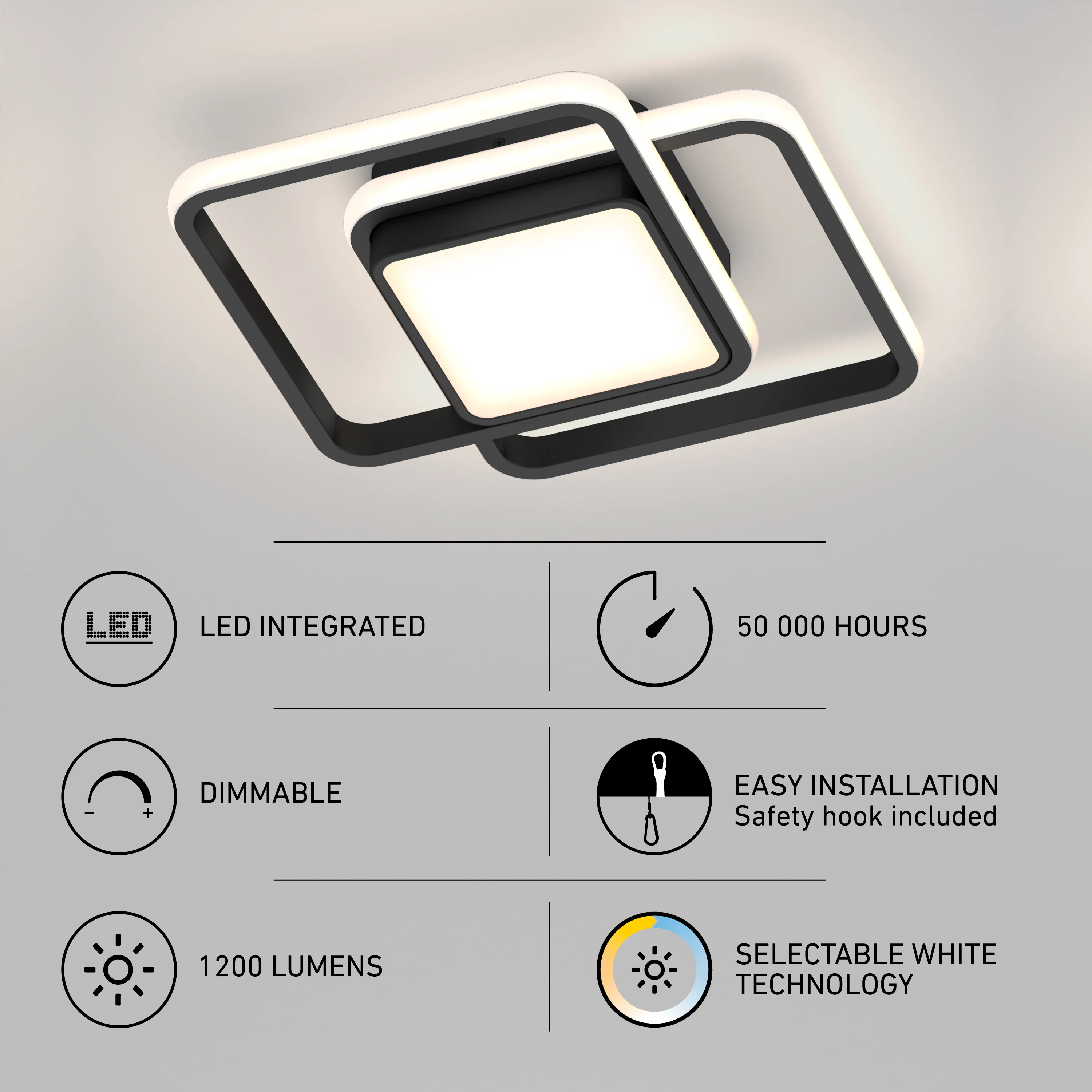 Romeson 11 in. LED modern flush mount light 5 CCT - Image 9