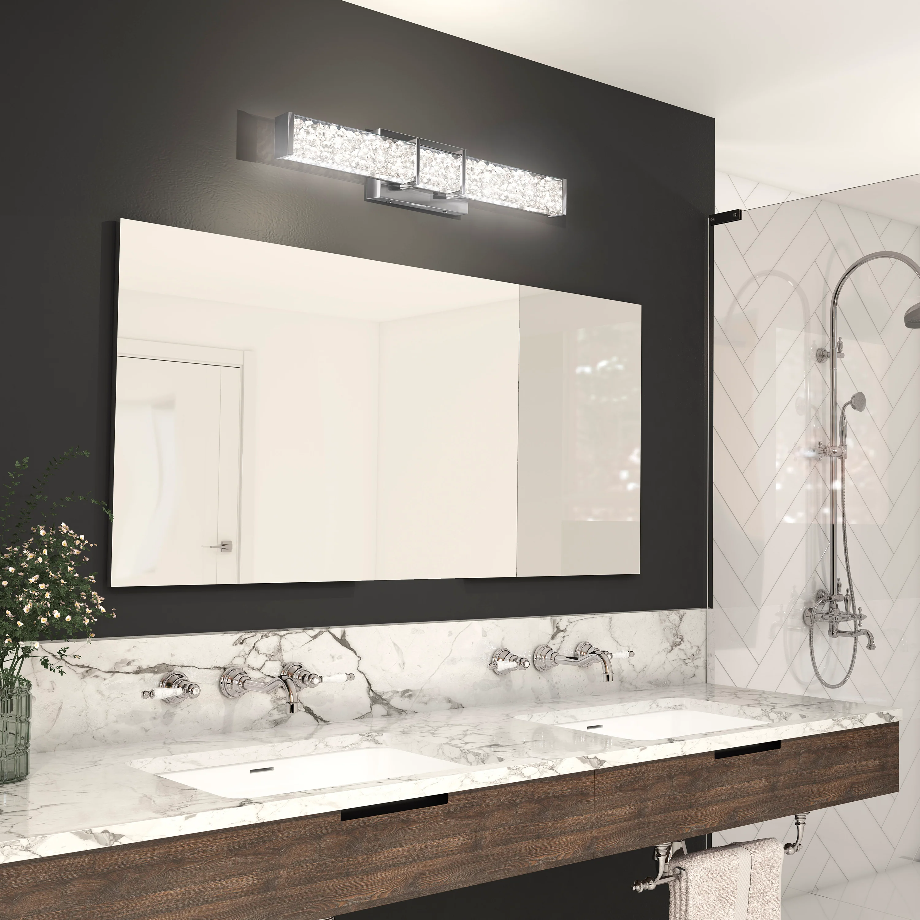Royale modern LED bathroom vanity light - Image 6