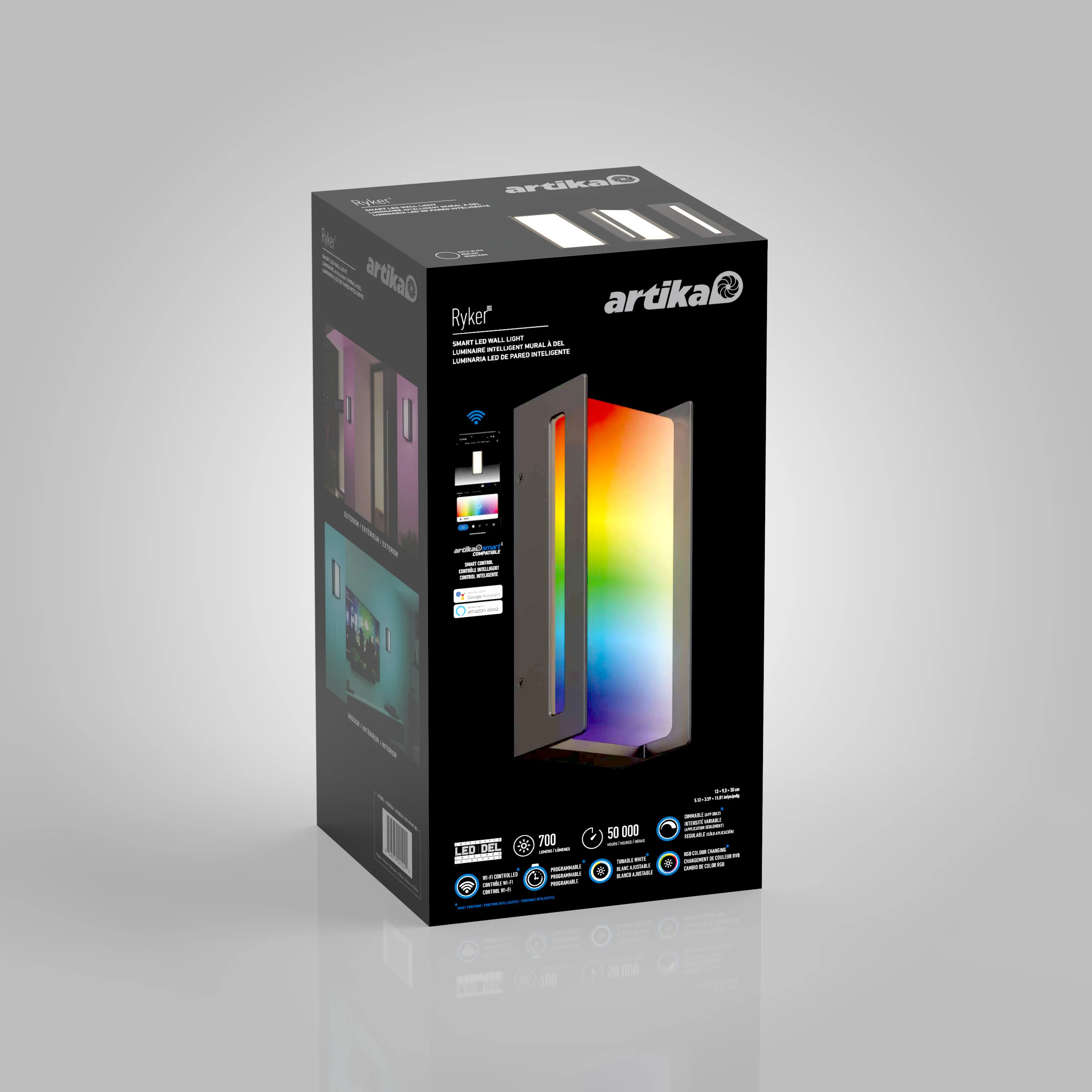 Ryker smart RGB indoor-outdoor wall light - Image 18