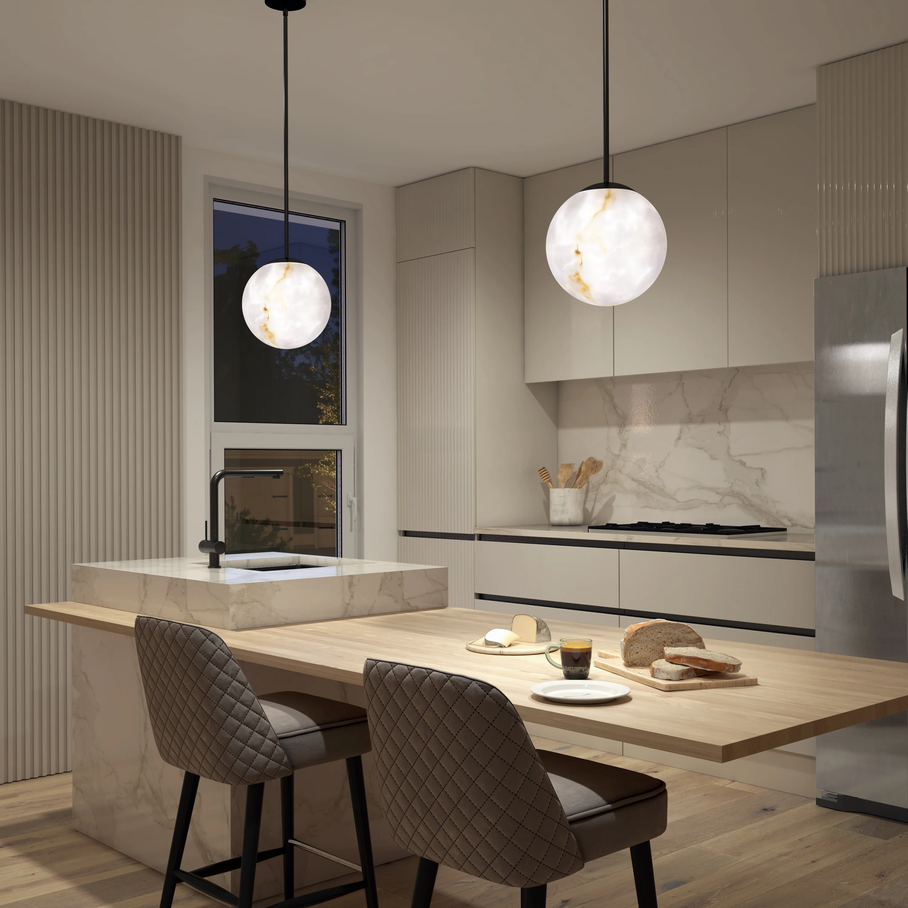 Selena LED contemporary pendant light 3 CCT - Image 10