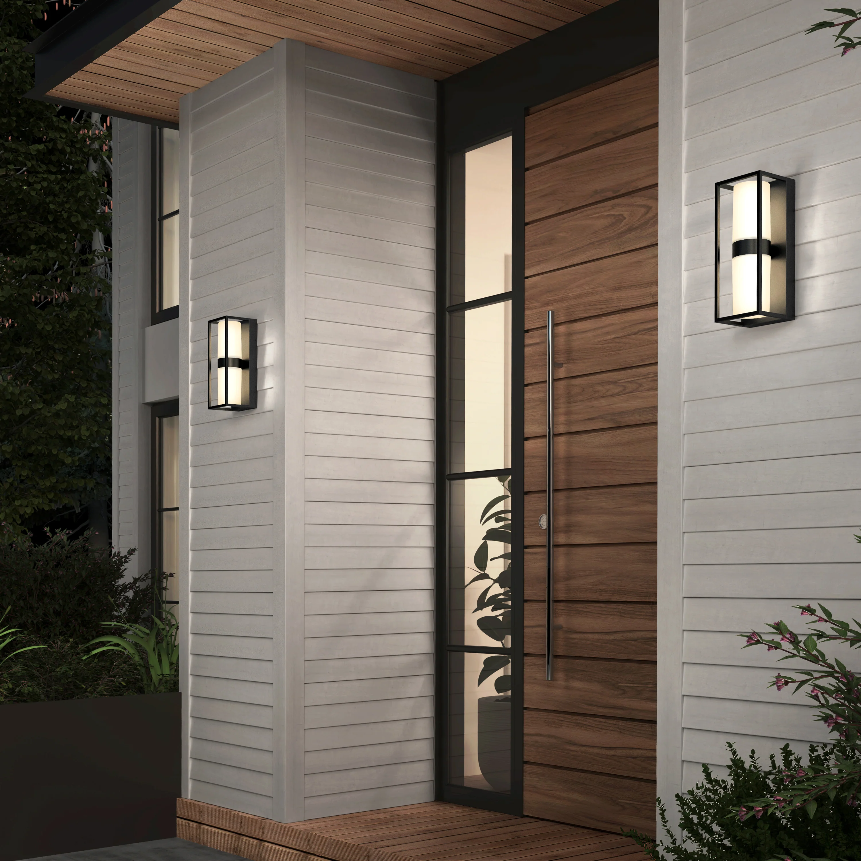 Sherman modern LED indoor-outdoor wall light 5 CCT - Image 2