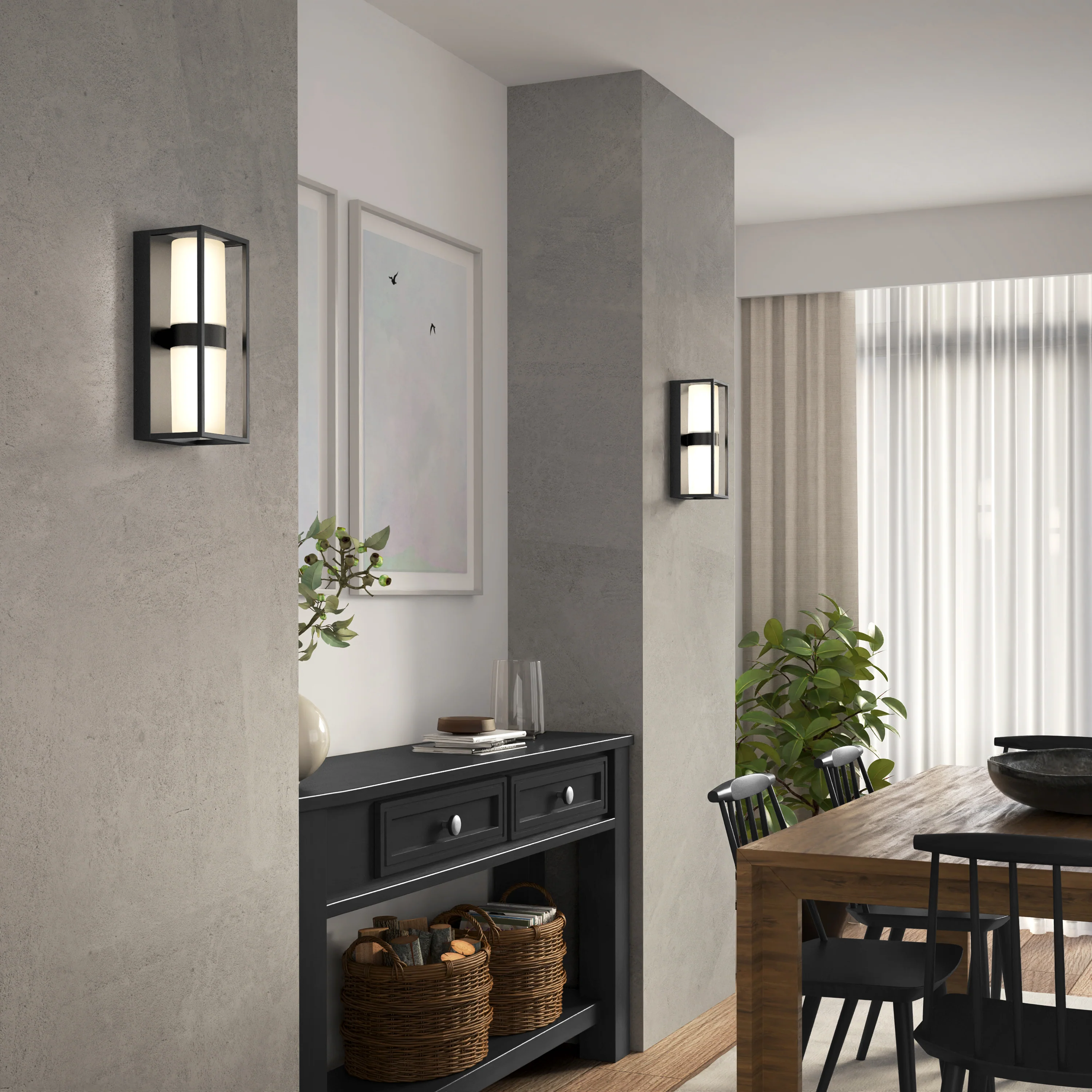 Sherman modern LED indoor-outdoor wall light 5 CCT - Image 7