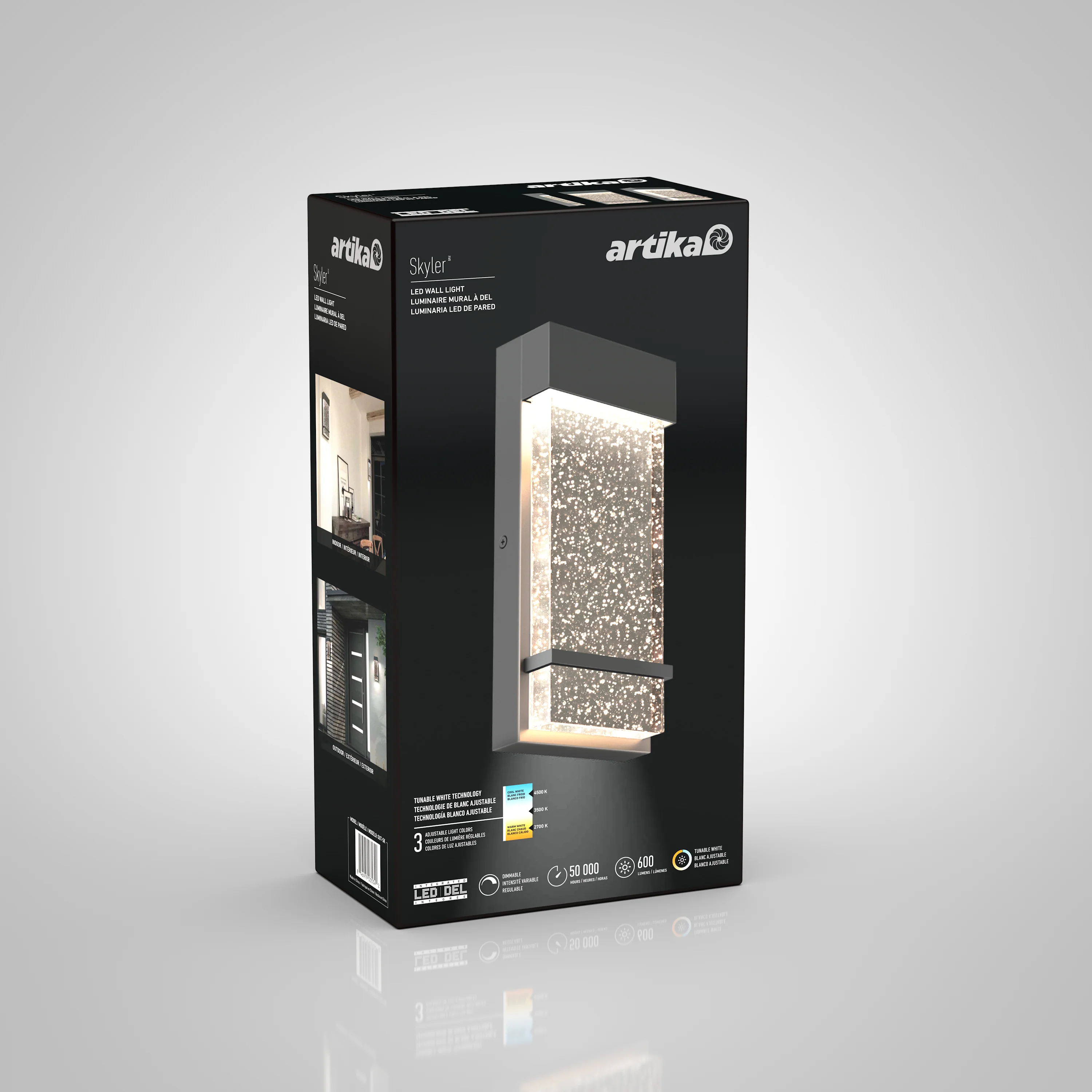 Skyler indoor-outdoor LED wall light - Image 9