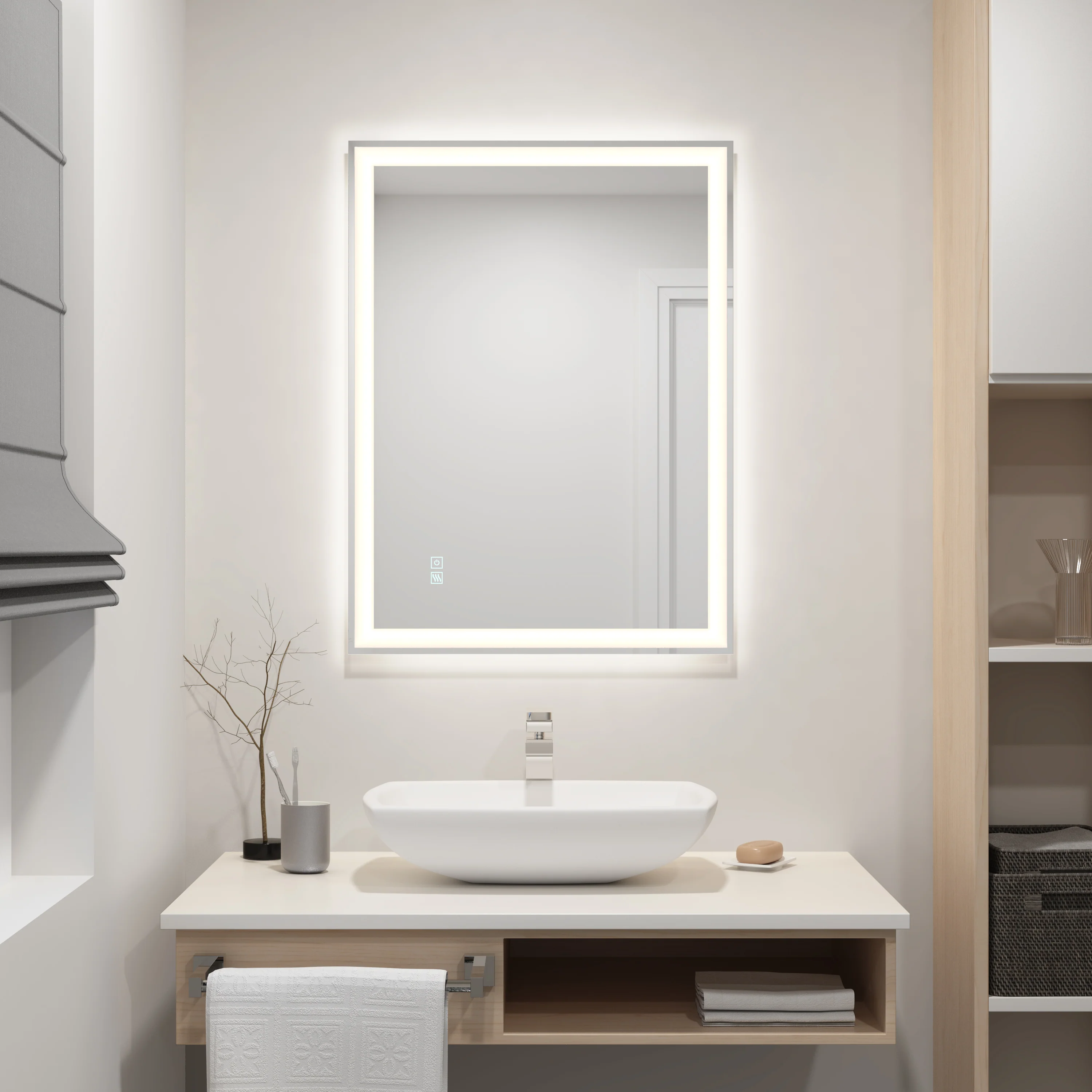 Sofia LED mirror 3 CCT with defogger - Image 2