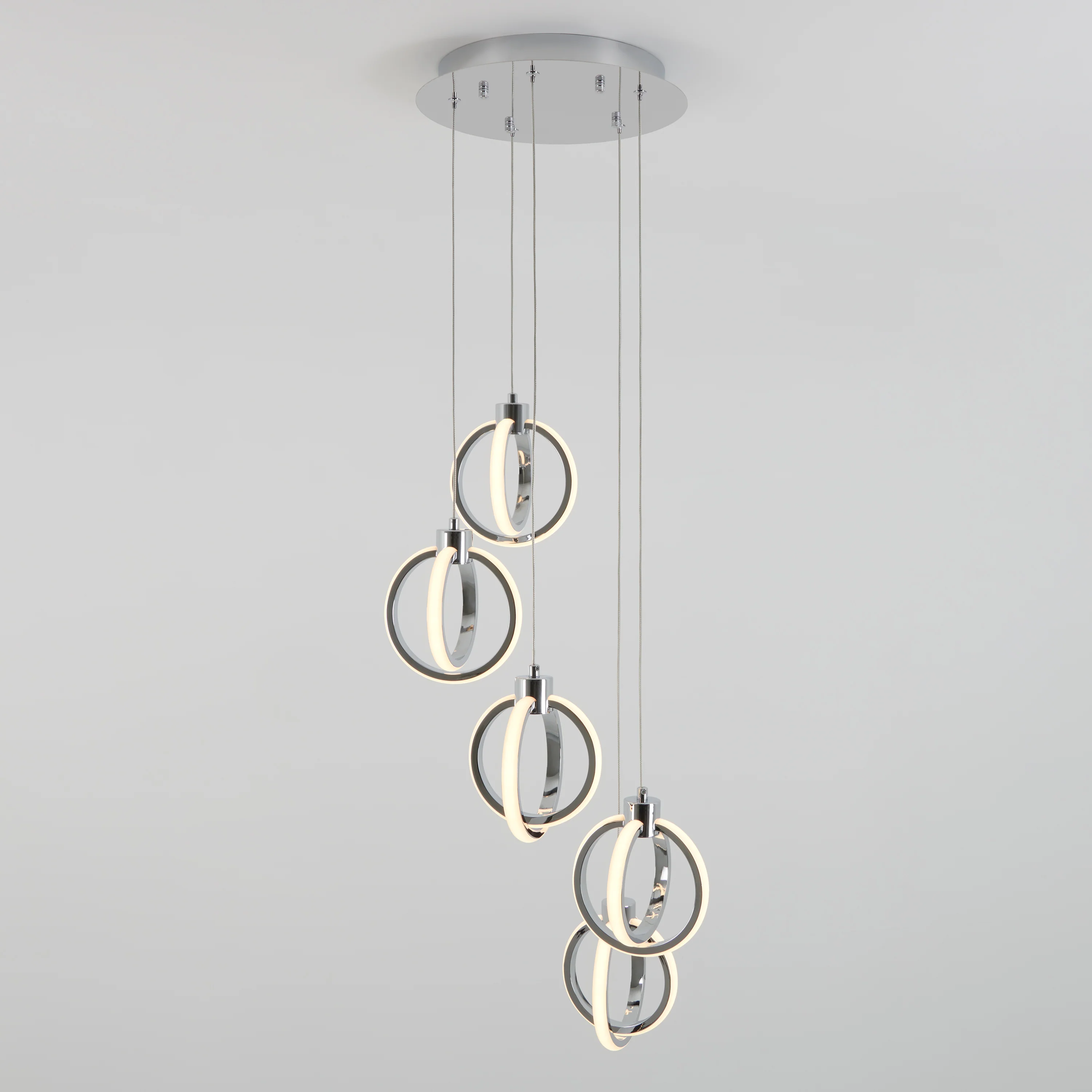 Soho modern 5-light LED pendant light