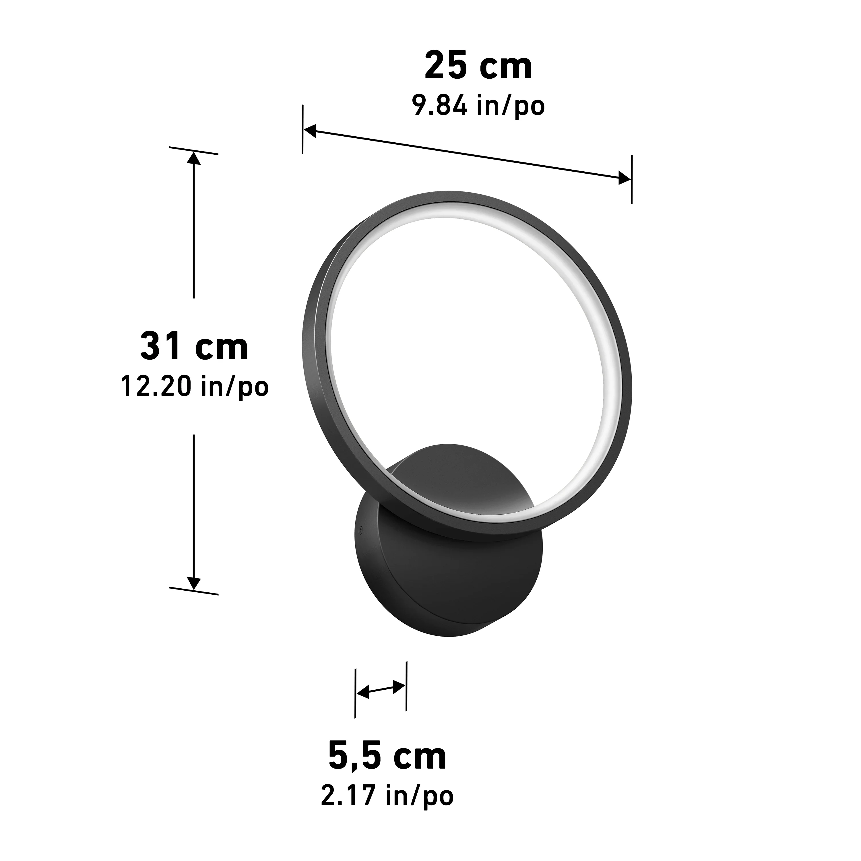 Solis modern LED indoor-outdoor wall light 5 CCT - Image 11