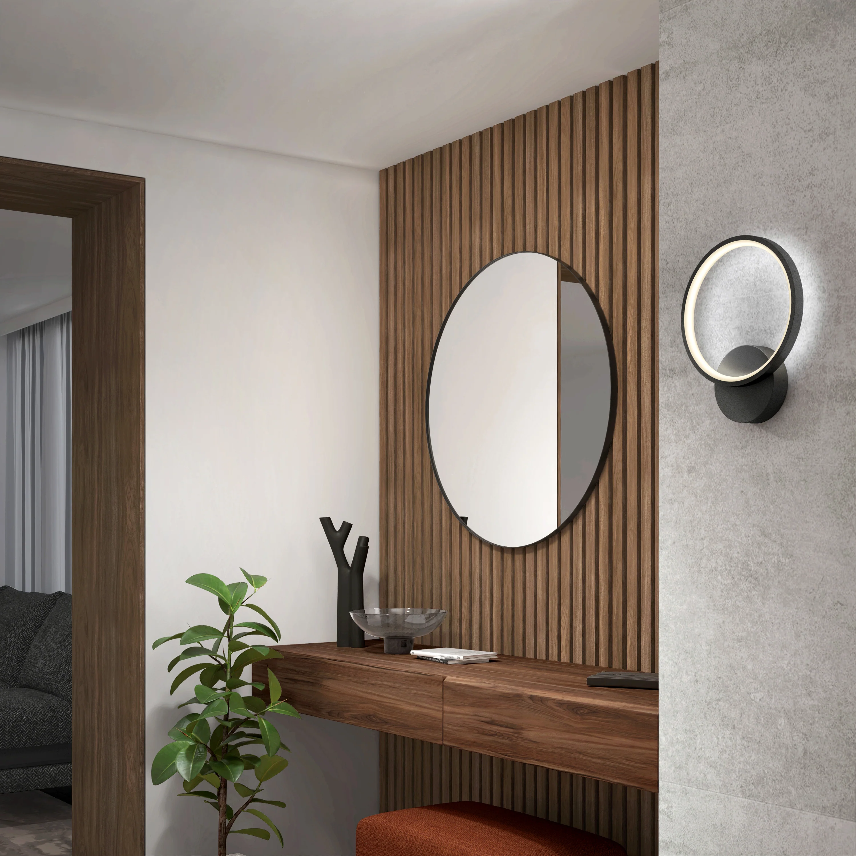 Solis modern LED indoor-outdoor wall light 5 CCT - Image 2