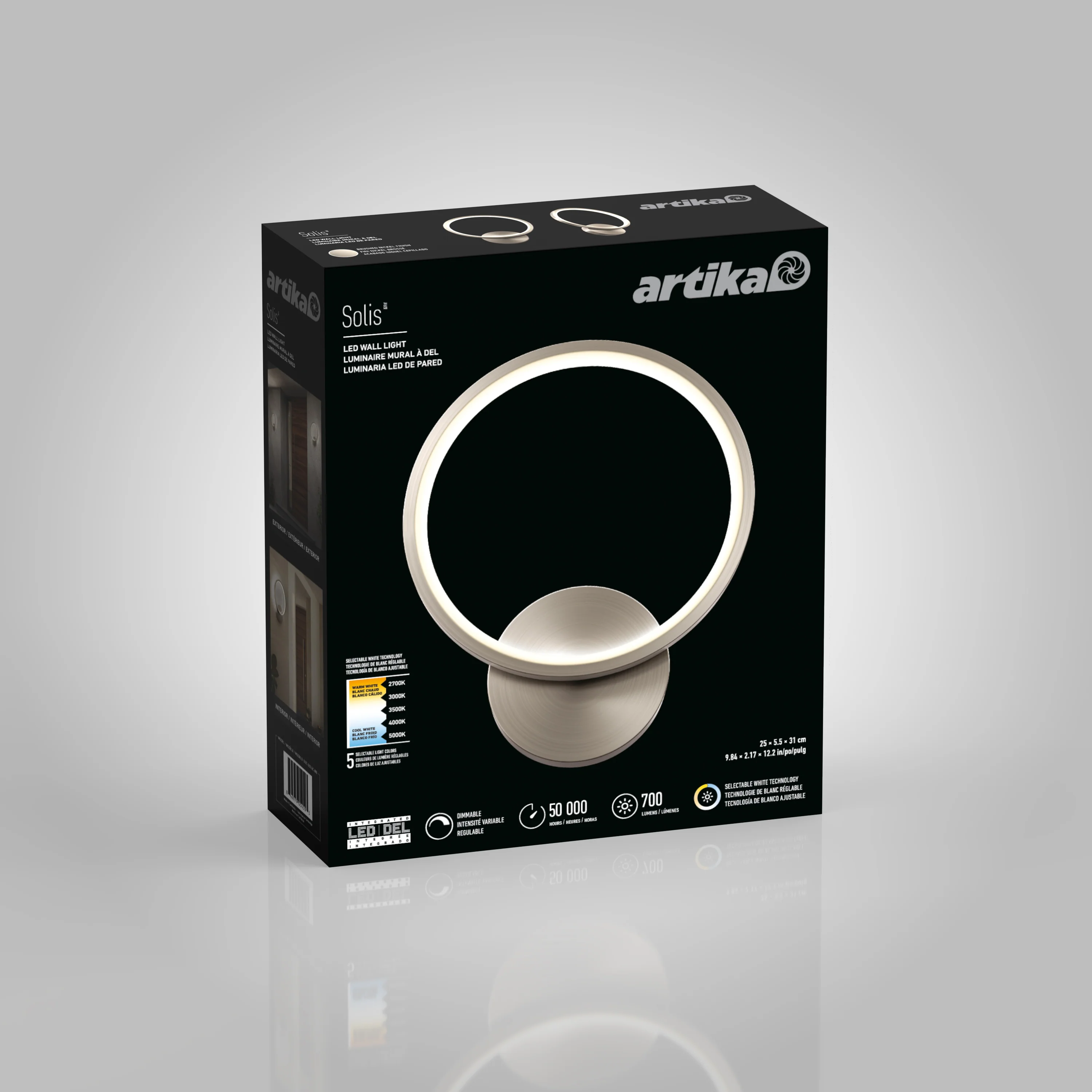 Solis modern LED indoor-outdoor wall light 5 CCT - Image 22