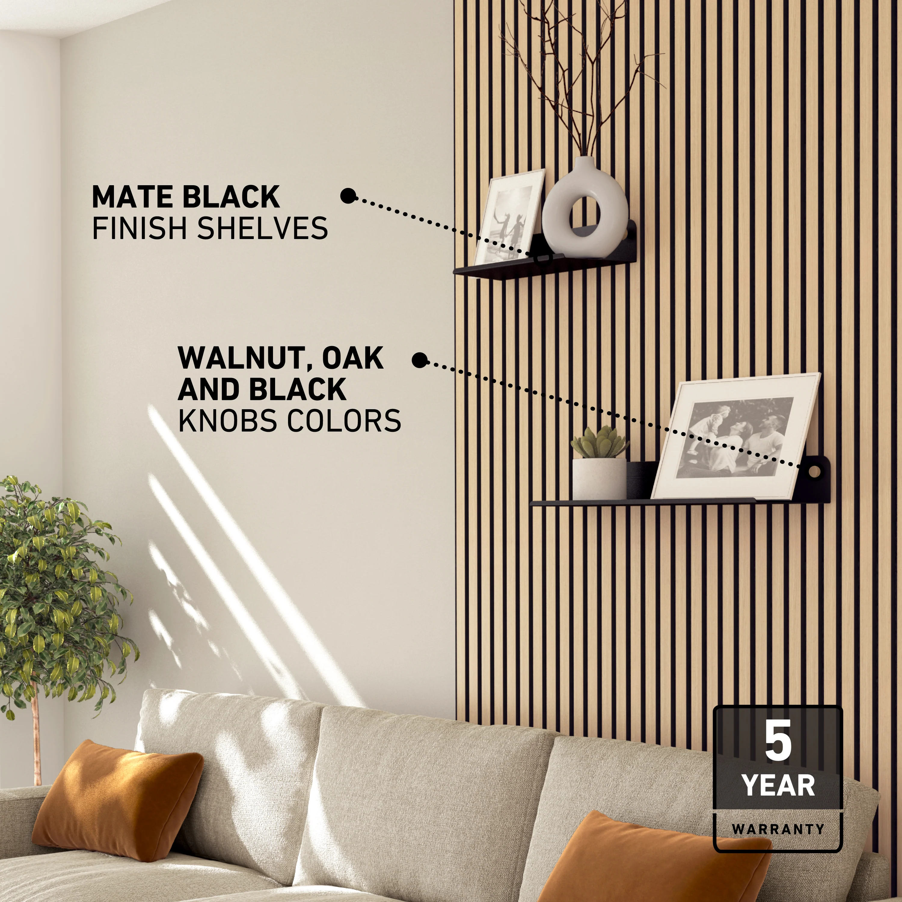 Sonokit set of shelves and hooks for Sonolok and Sonofold wall panels - Image 9