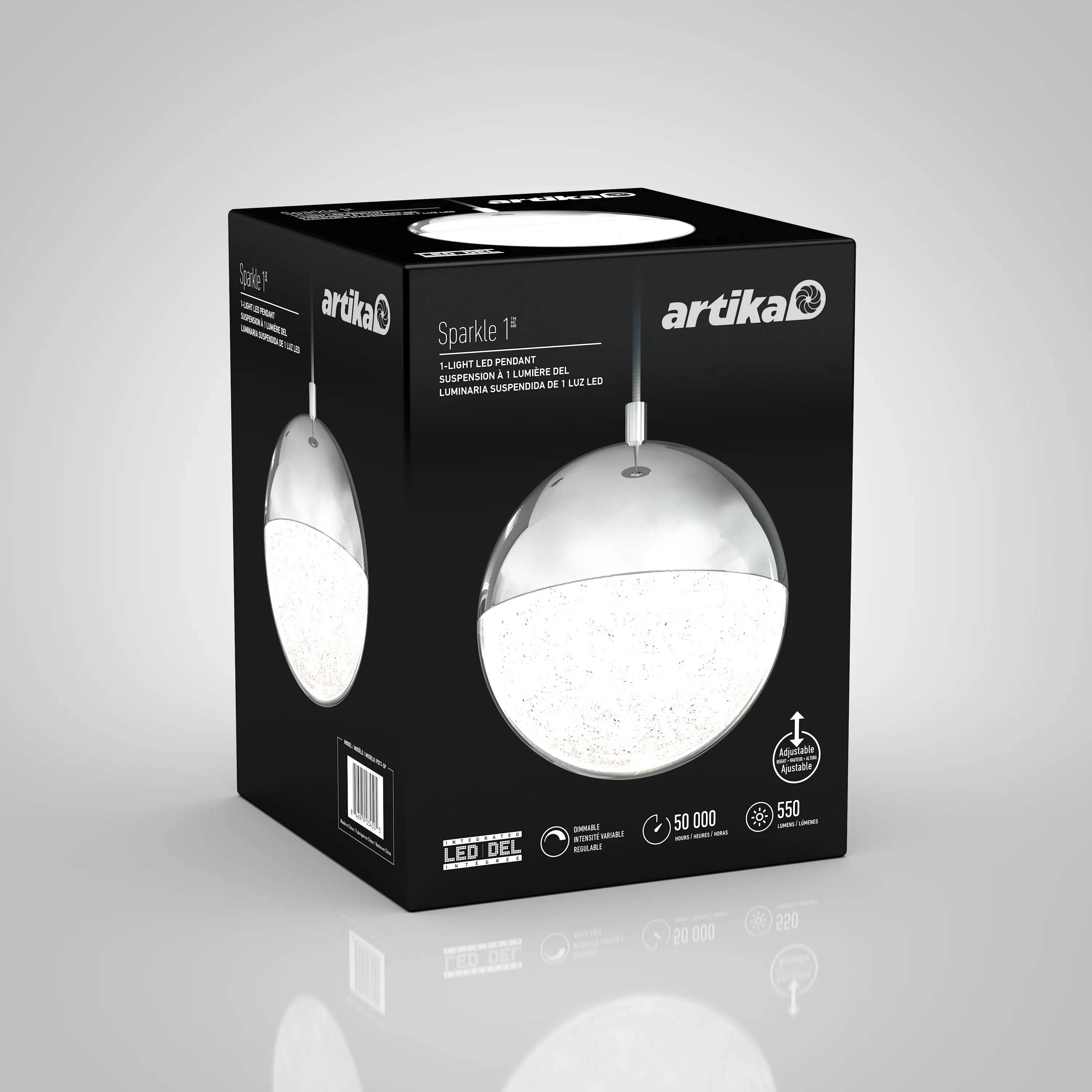 Sparkle 1 light LED pendant - Image 6