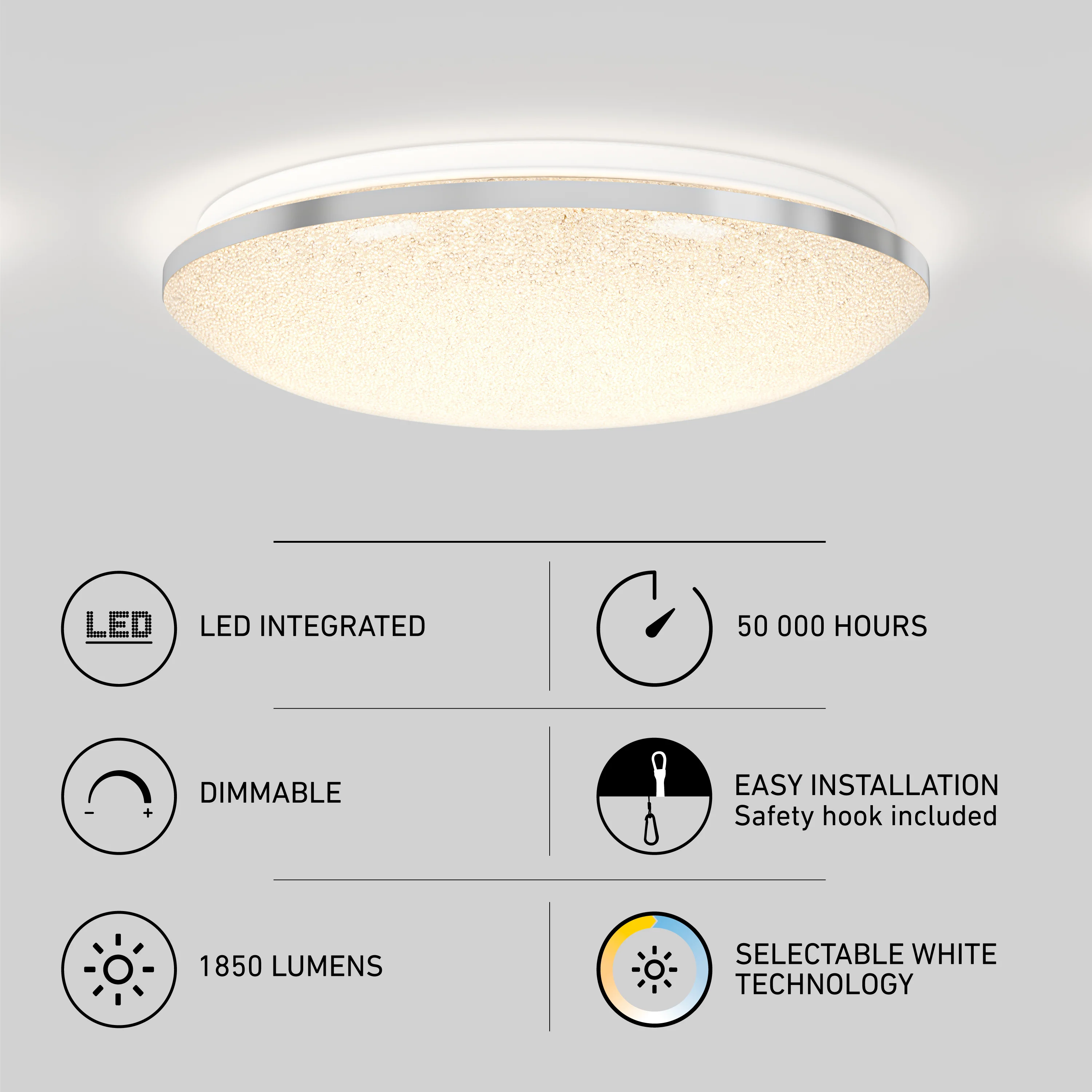 Sparkle 15 in. LED modern flush mount light 5 CCT - Image 16