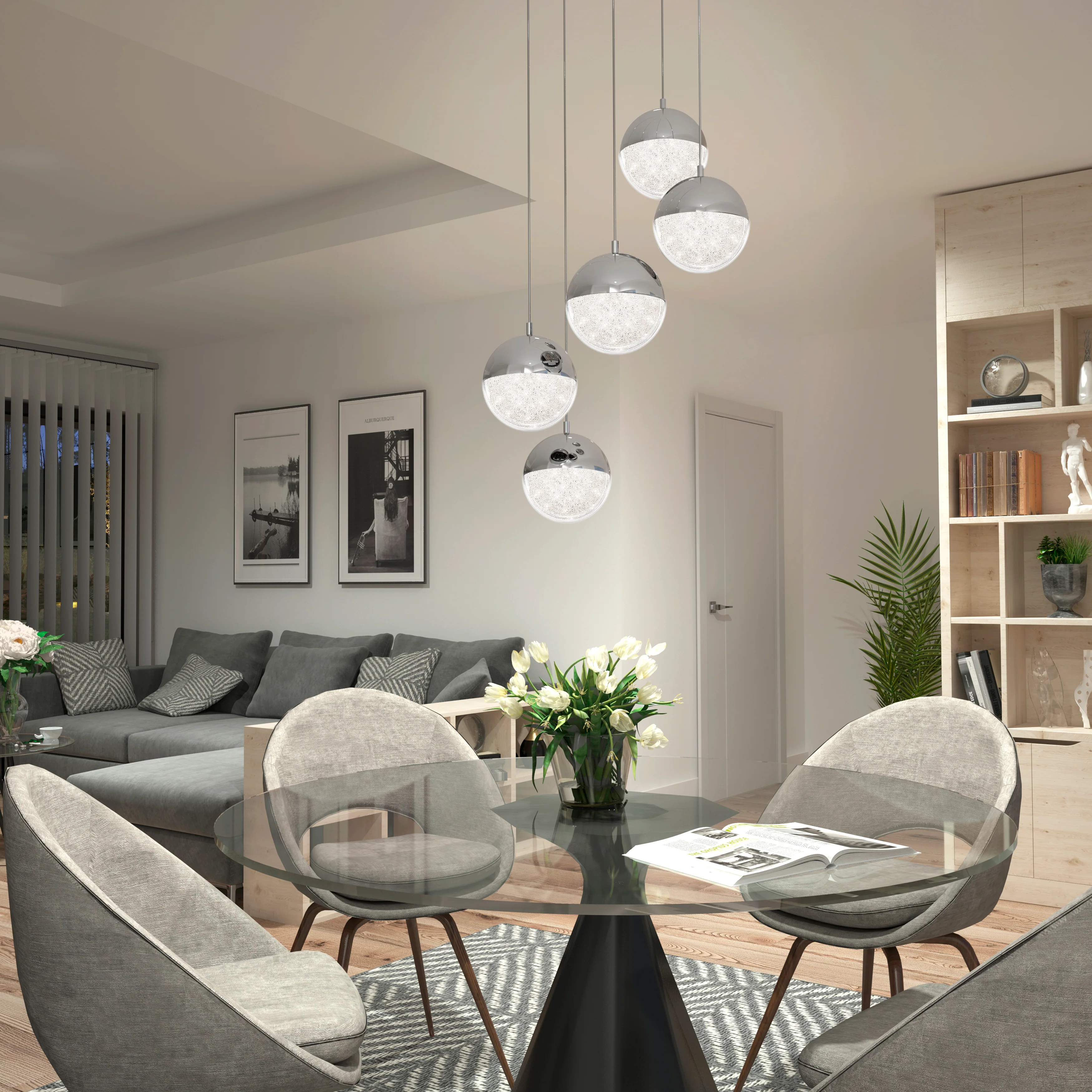 Sparkle 5-light LED pendant - Image 2