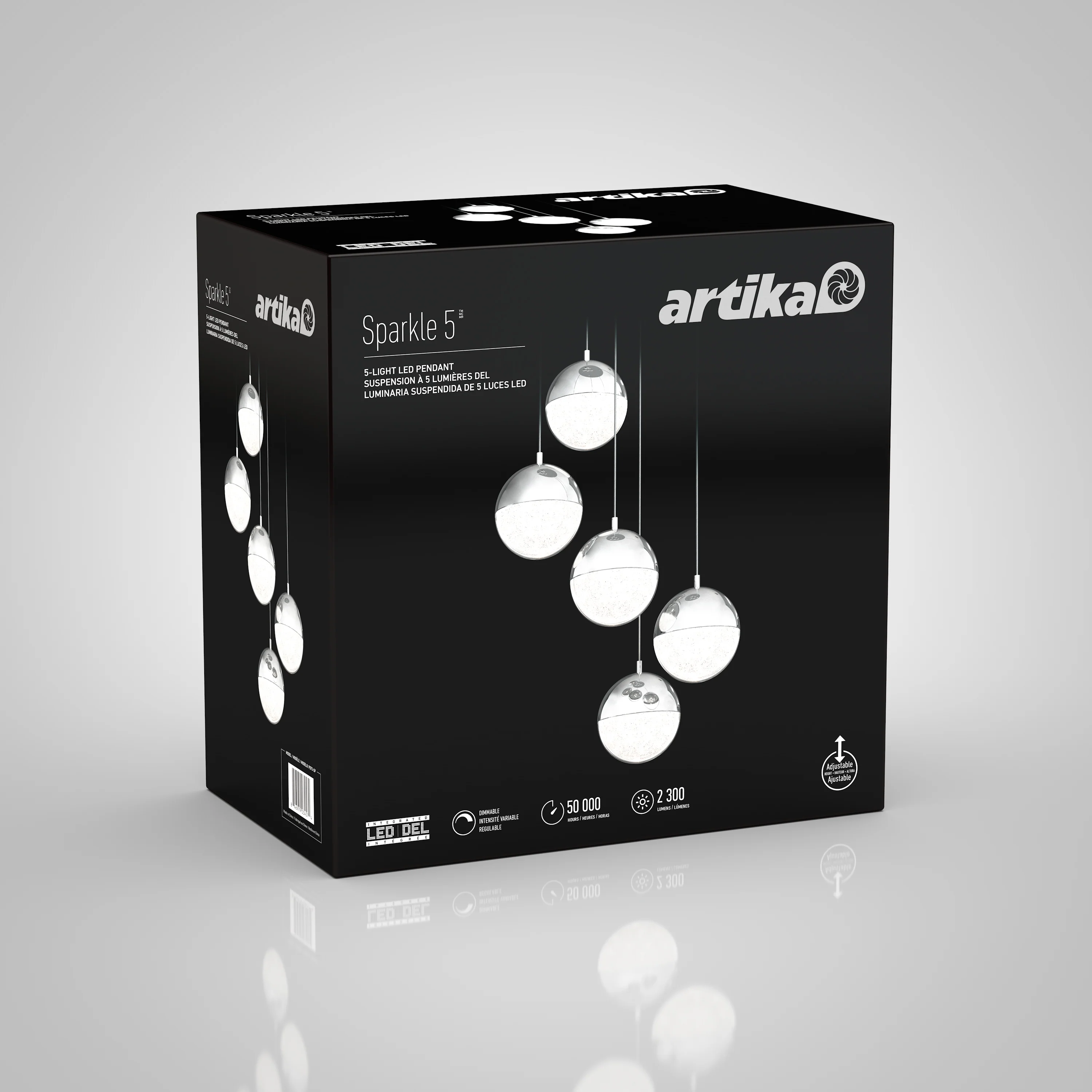 Sparkle 5-light LED pendant - Image 7