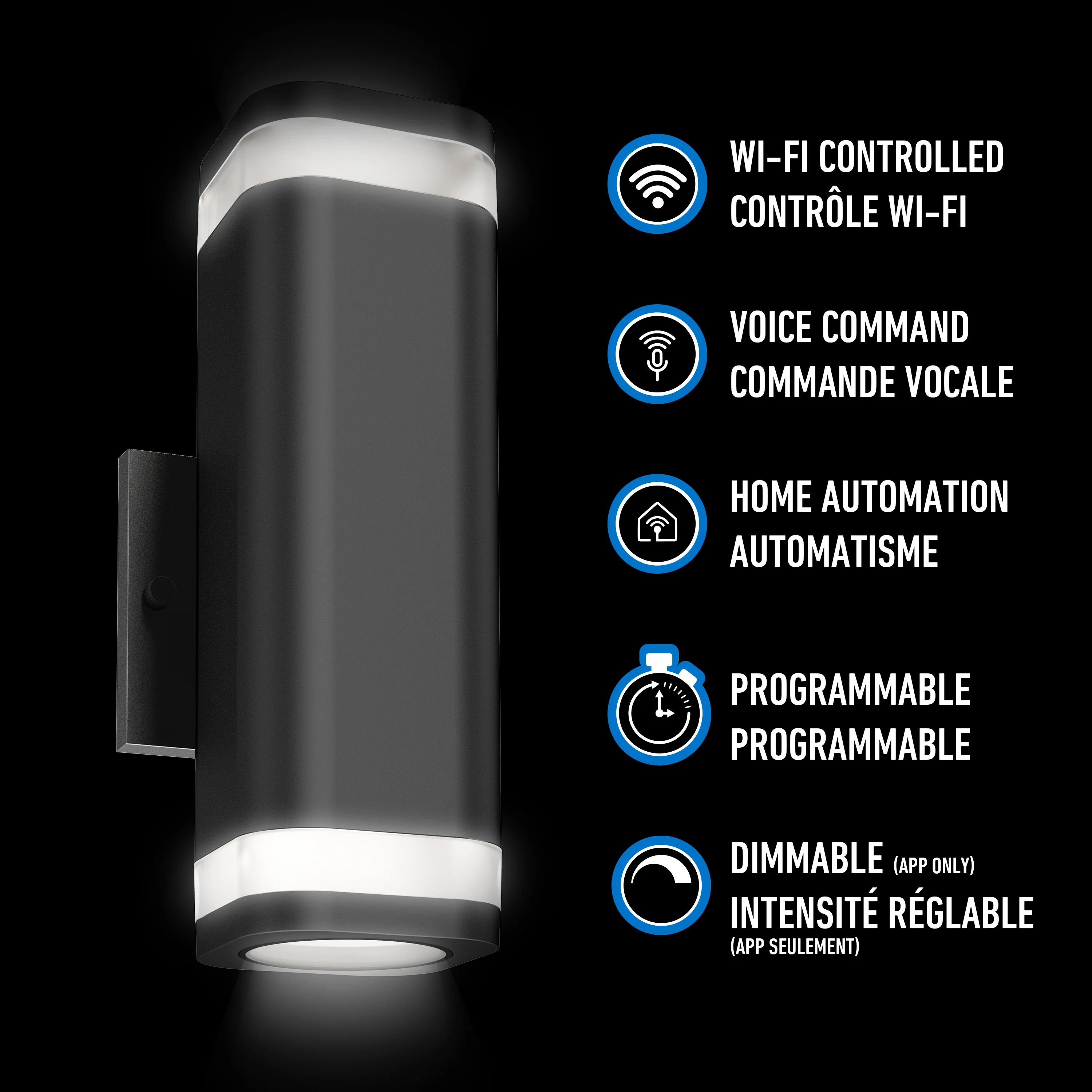 Stark modern LED indoor-outdoor light with wi-fi - Image 3