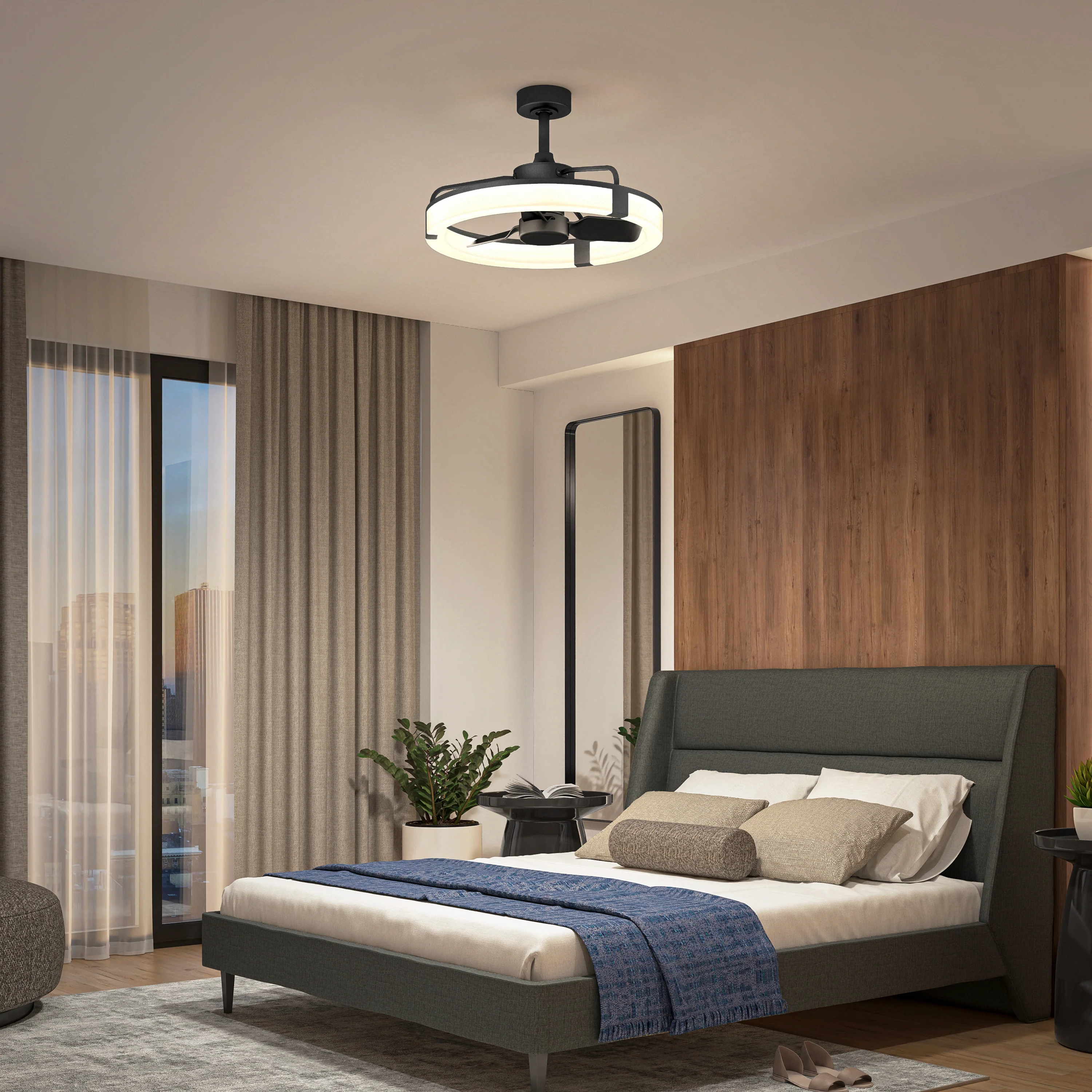 Sunnyvale 23 in. LED modern ceiling fan - with remote - Image 2