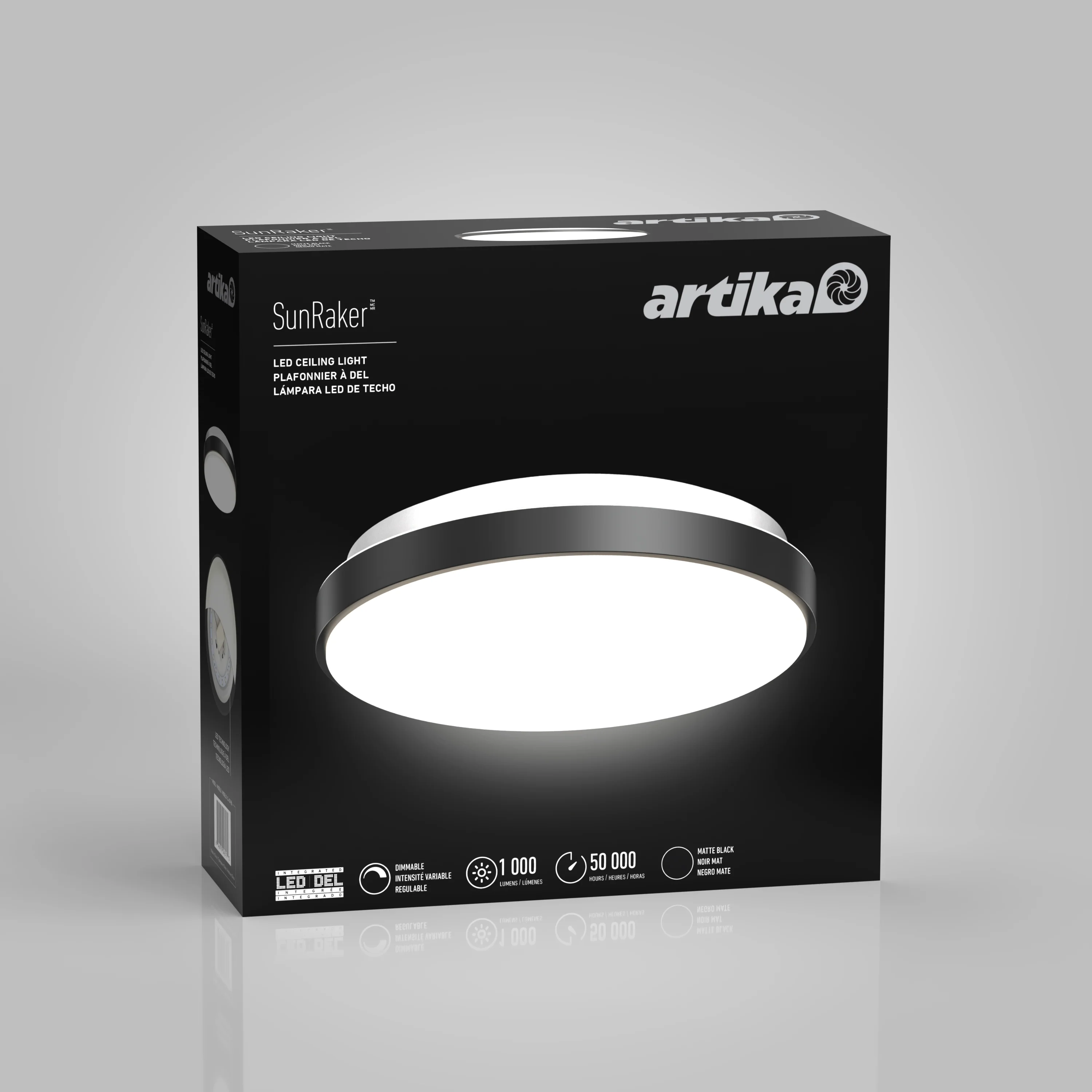 Sunraker 10 in. LED modern flush mount light - Image 10