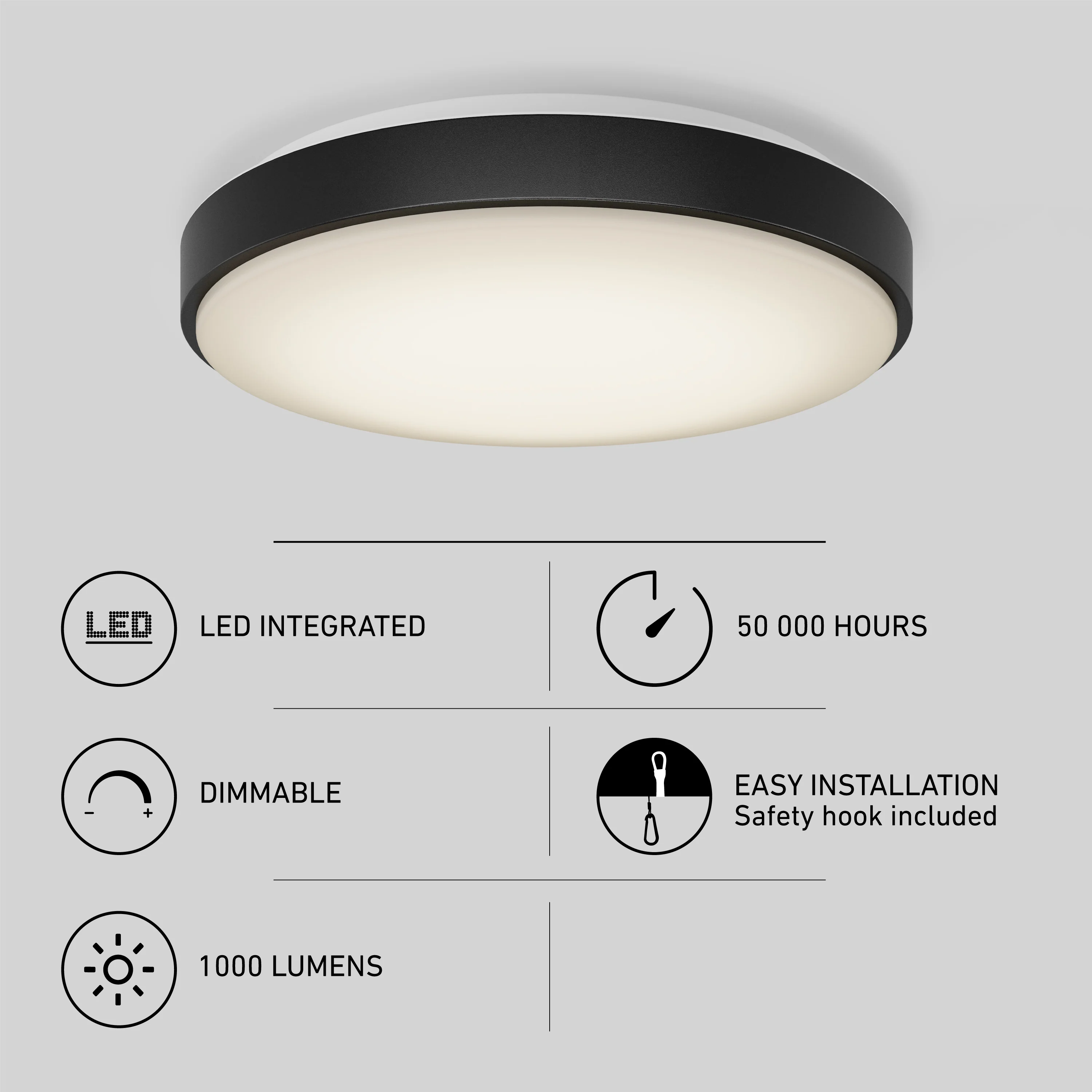 Sunraker 10 in. LED modern flush mount light - Image 7