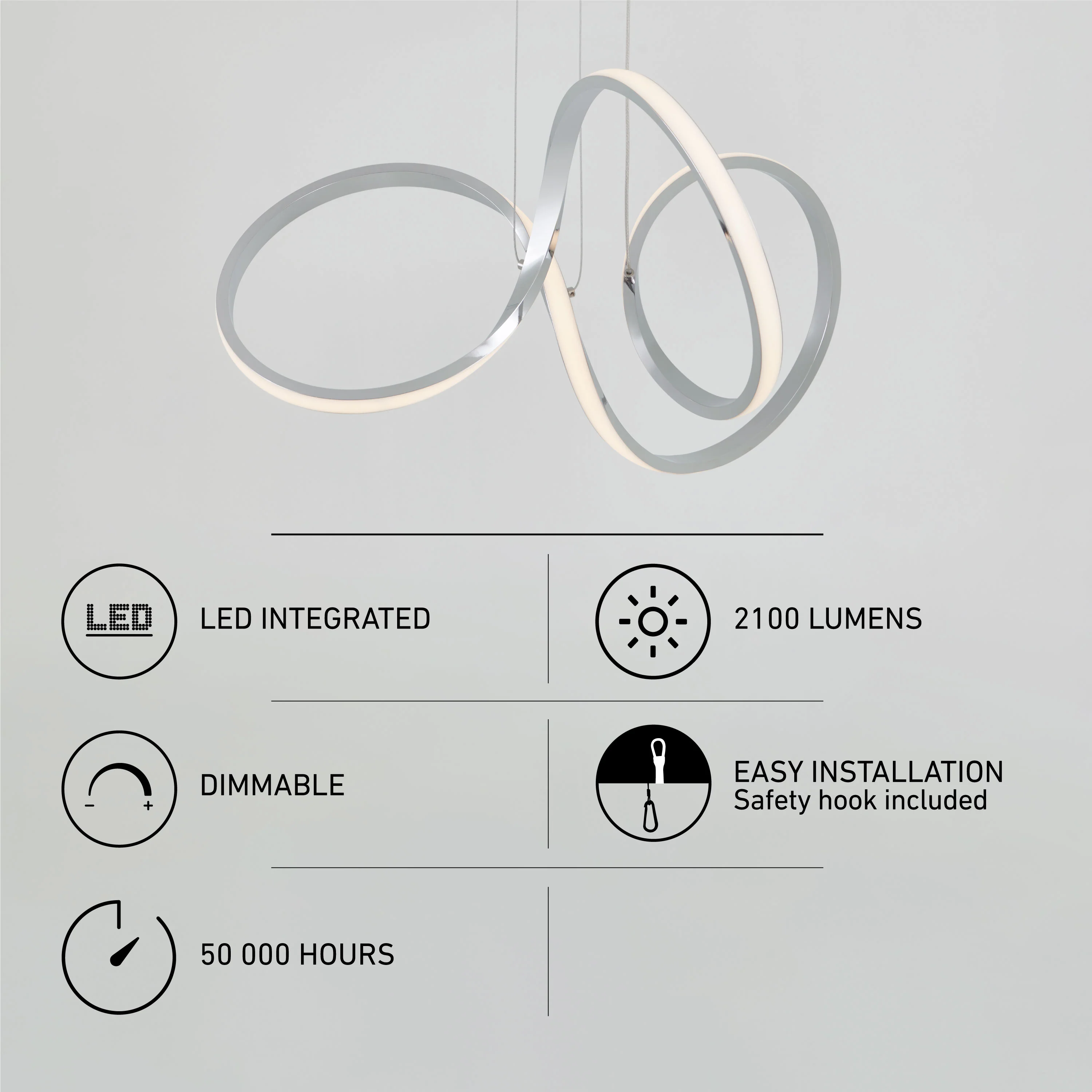 Swirl LED pendant light - Image 19