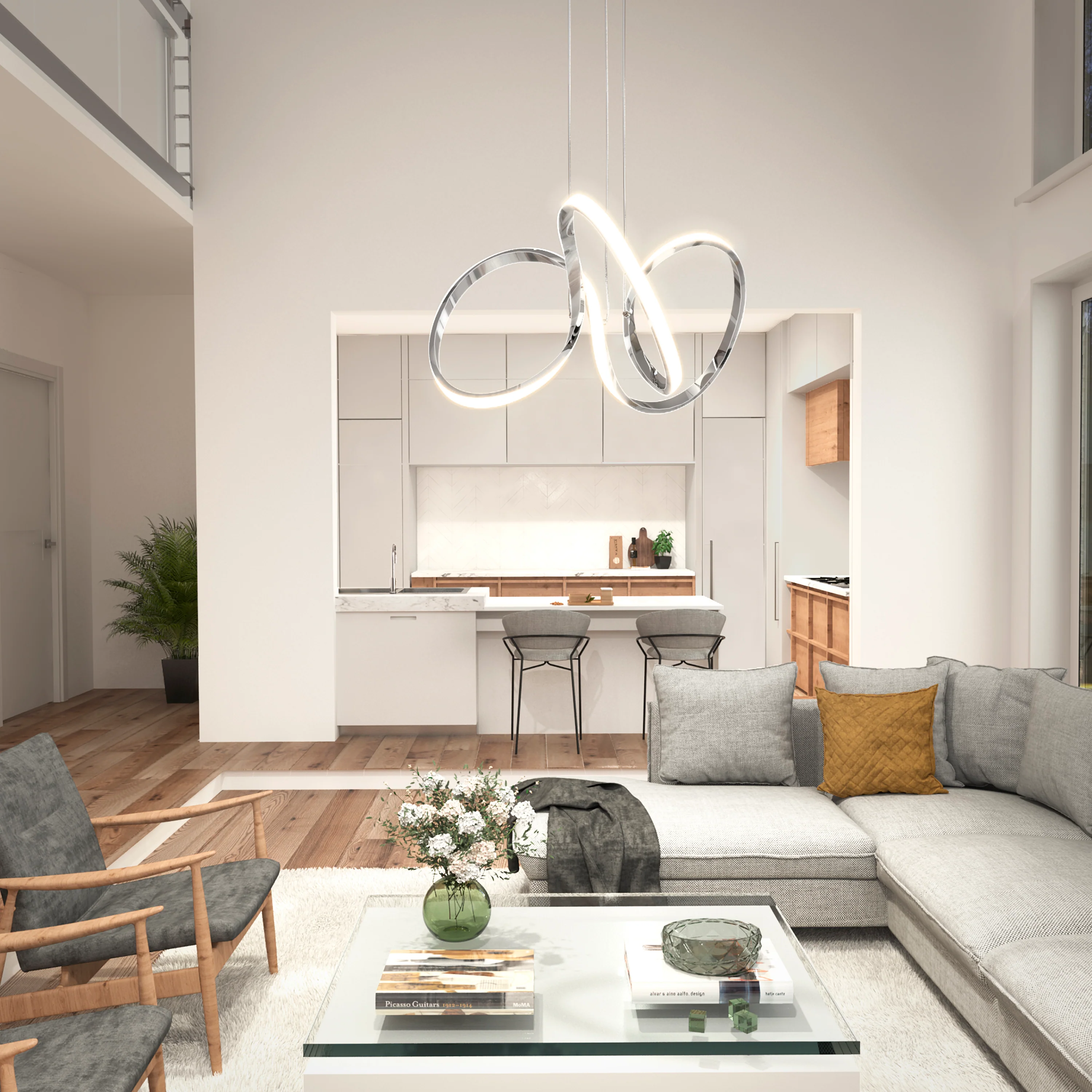 Swirl LED pendant light - Image 22
