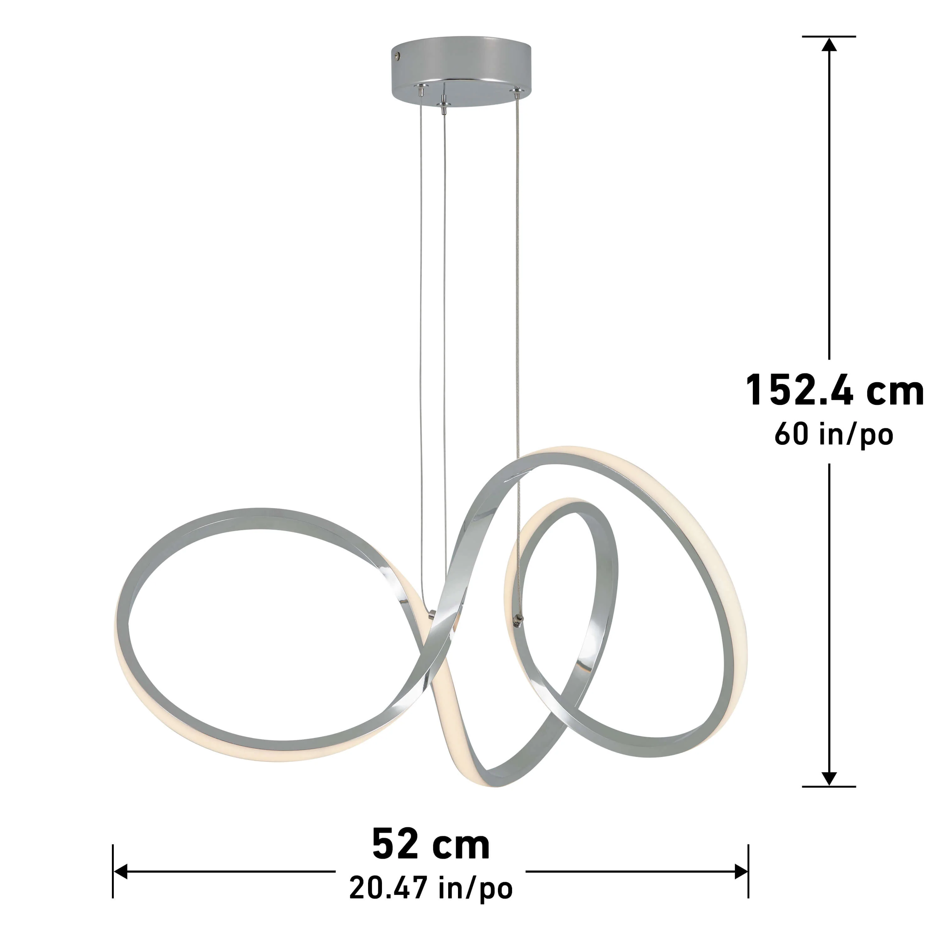 Swirl LED pendant light - Image 26