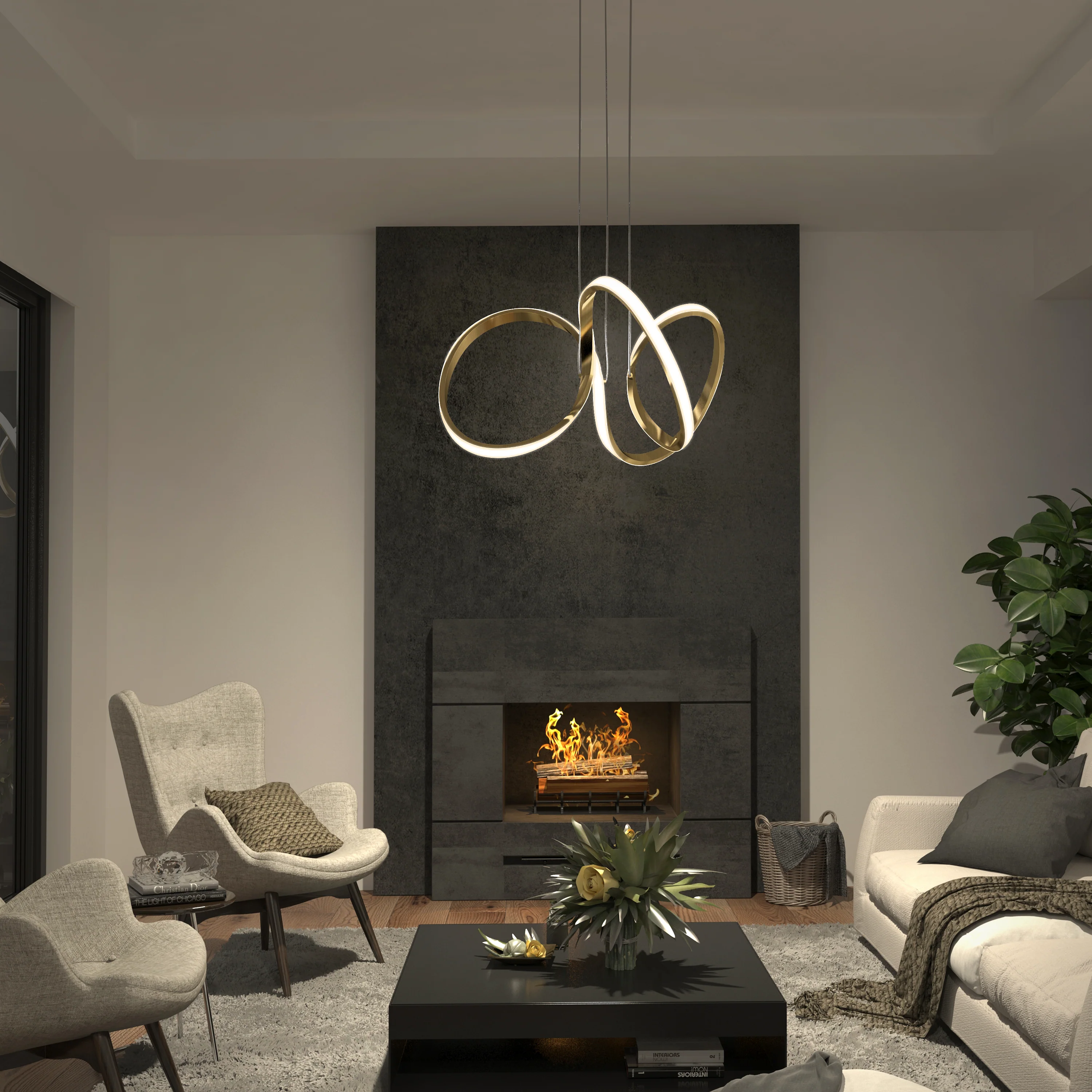 Swirl LED pendant light - Image 35