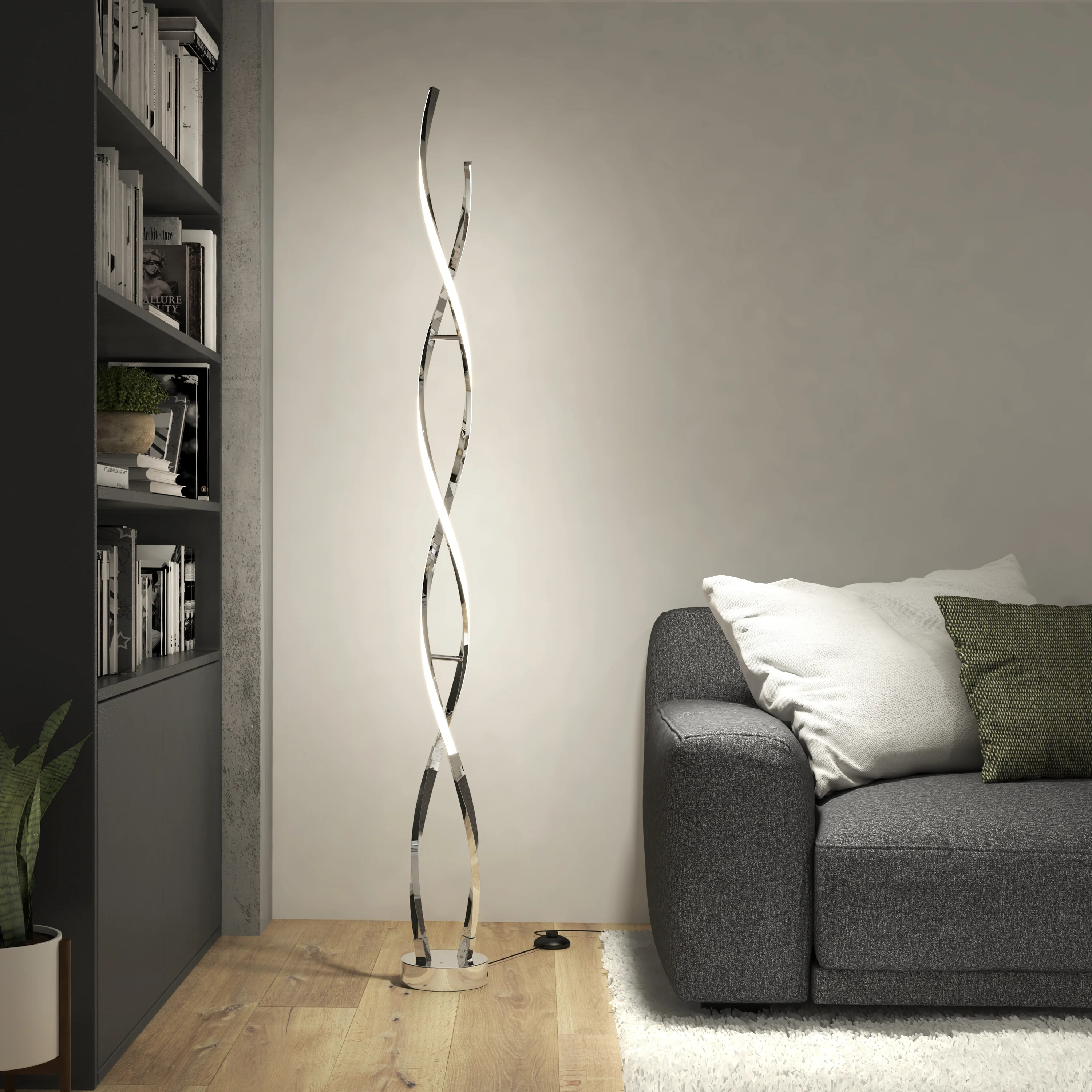Swirl modern LED floor lamp - Image 15