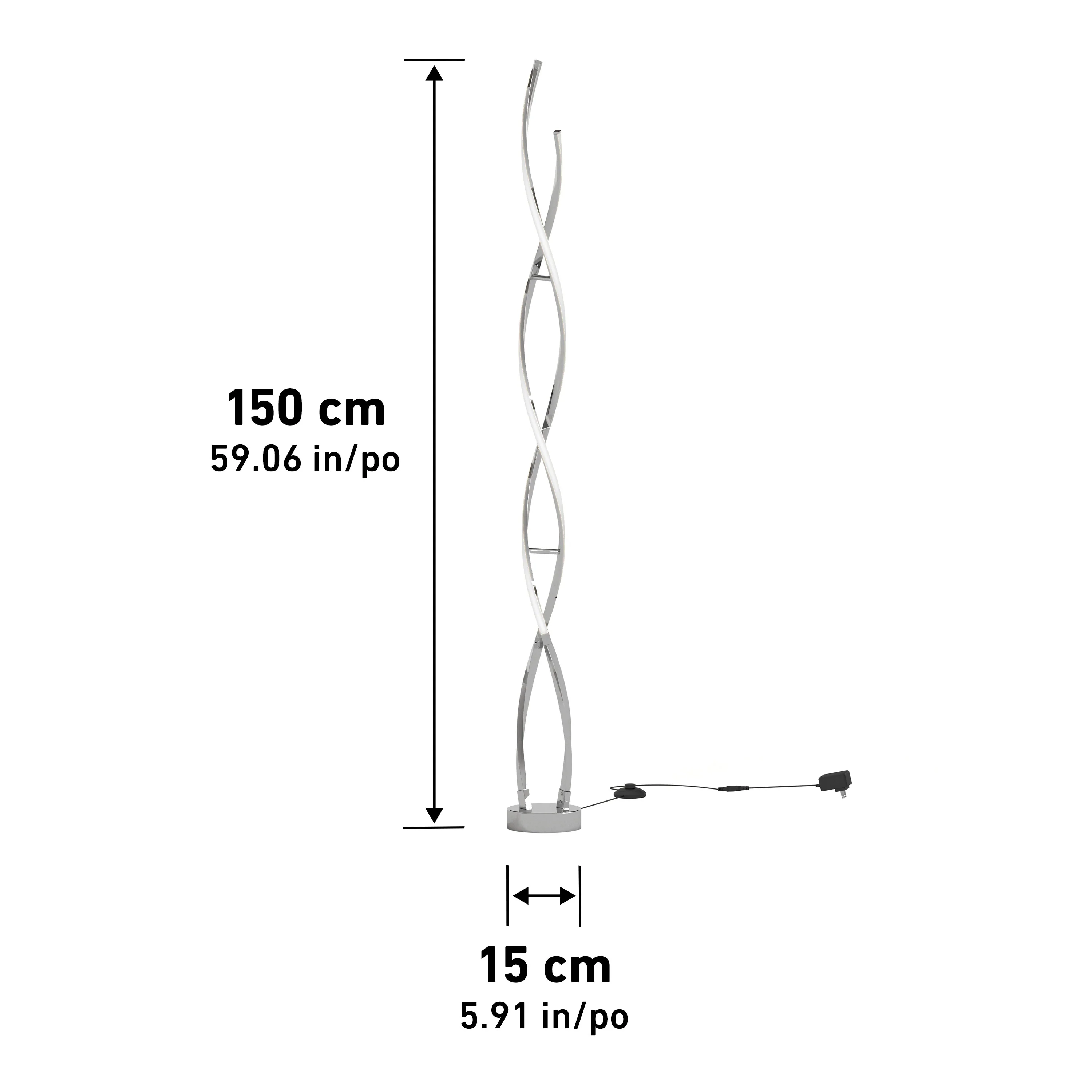 Swirl modern LED floor lamp - Image 26