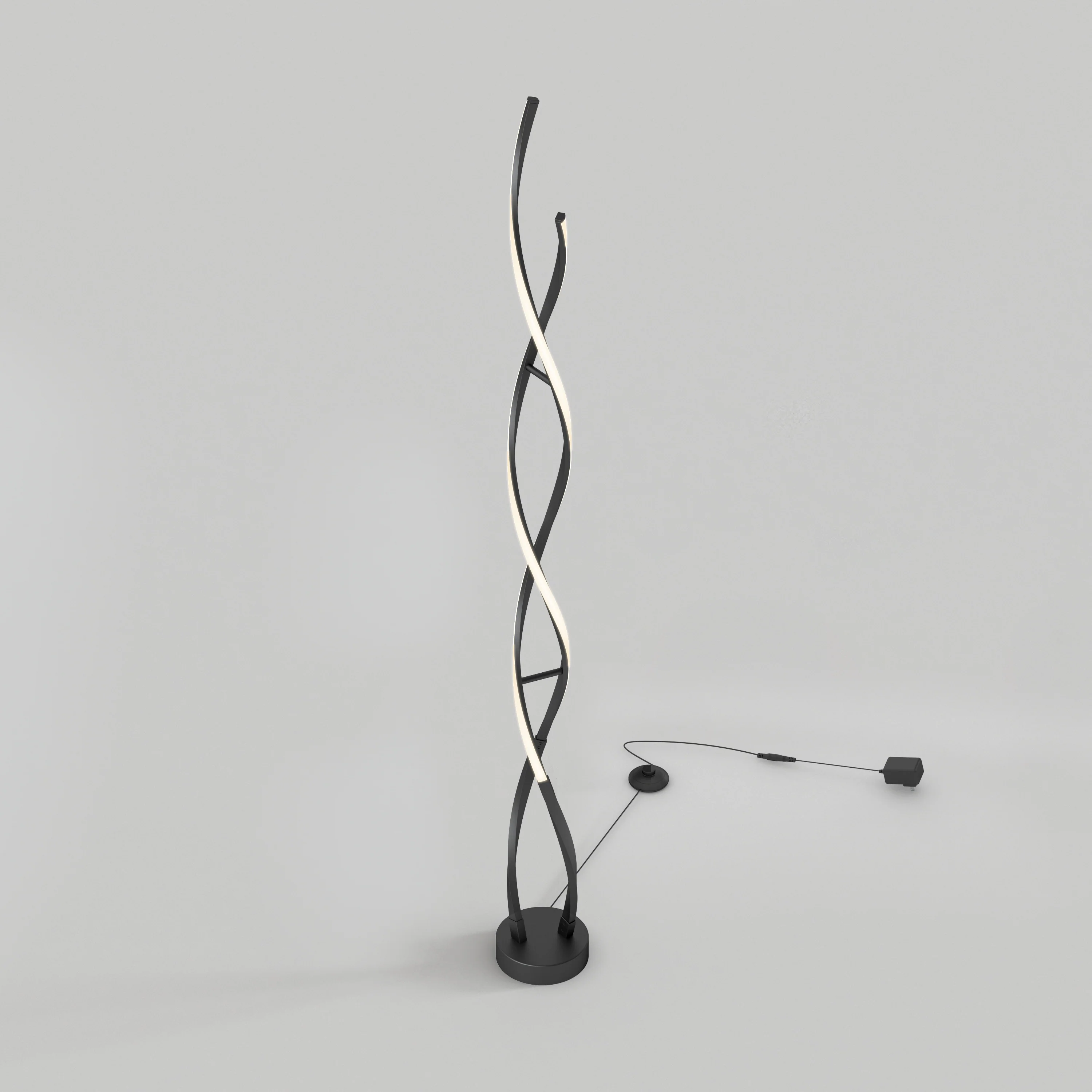 Swirl modern LED floor lamp - Image 3