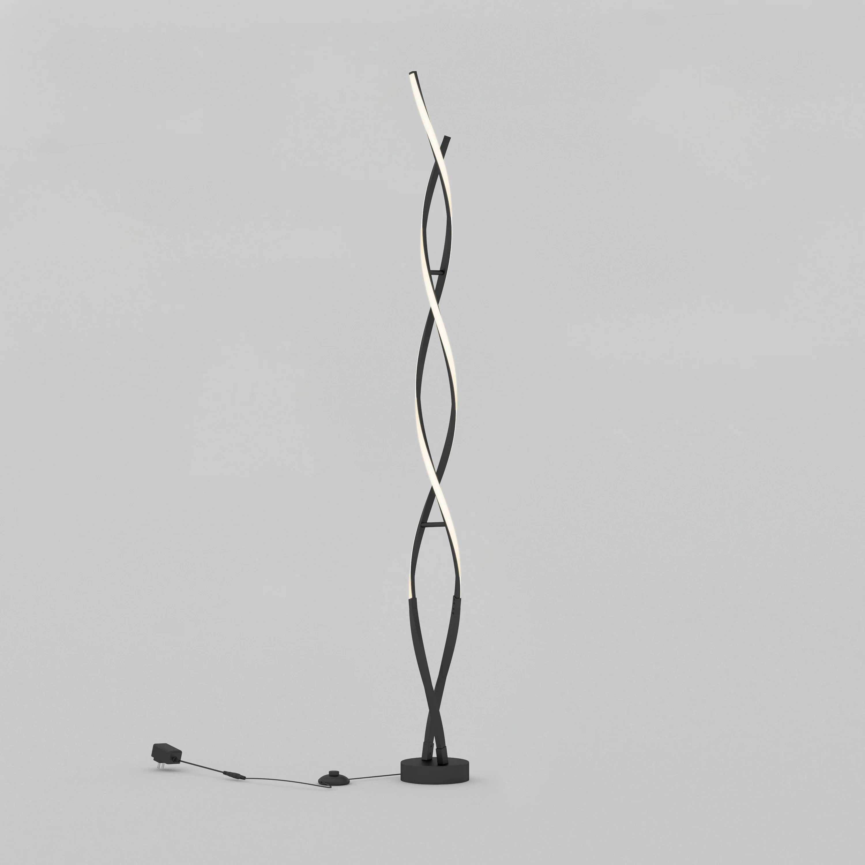 Swirl modern LED floor lamp - Image 4