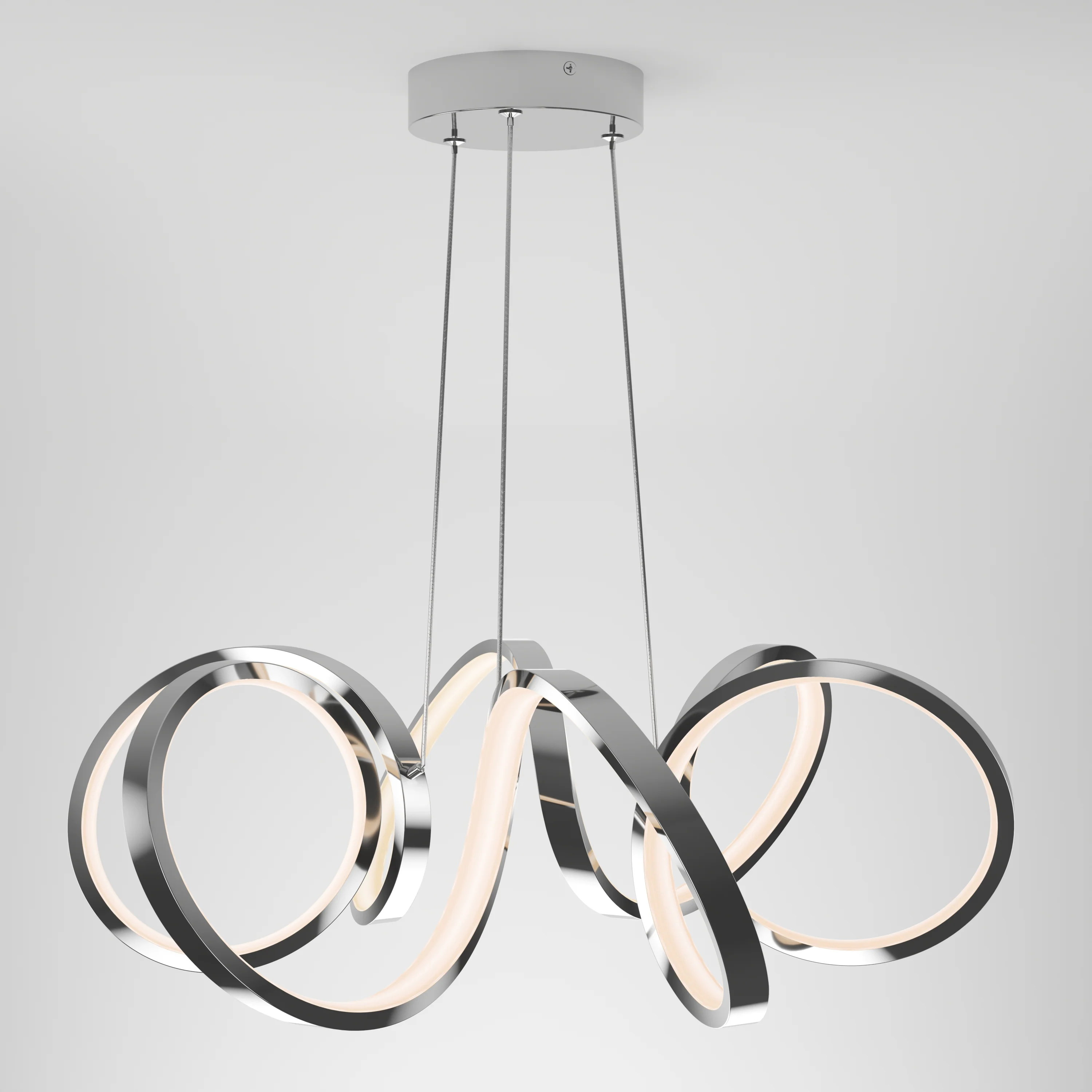 Swirl Ribbon LED pendant light - Image 11