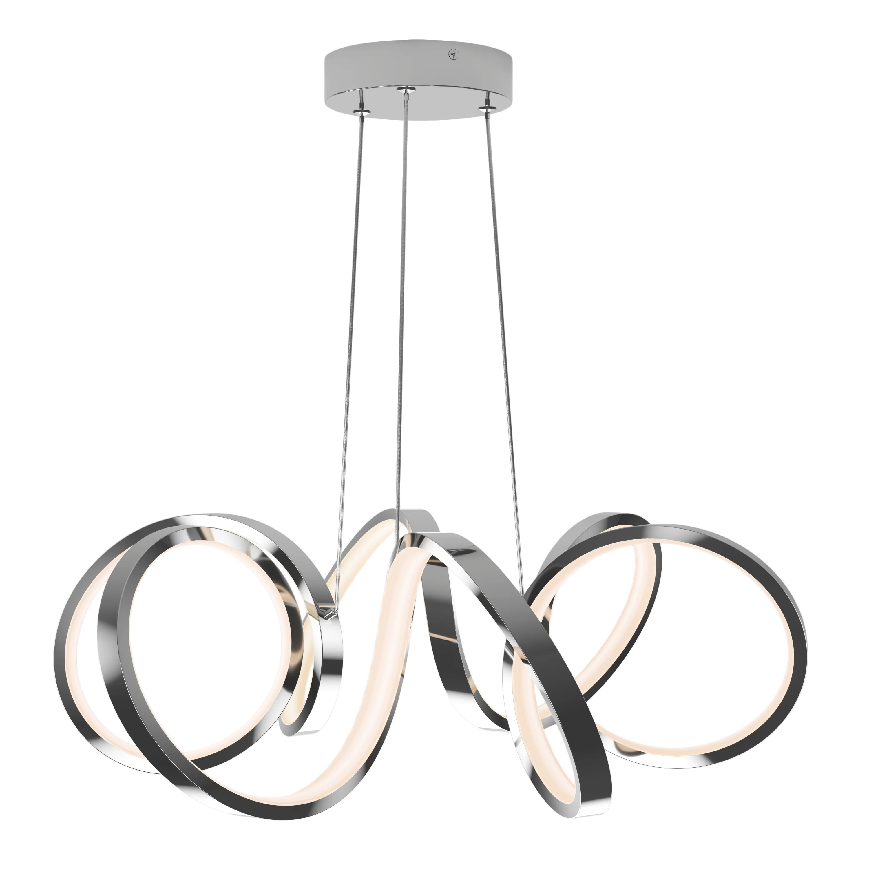 Swirl Ribbon LED pendant light - Image 18