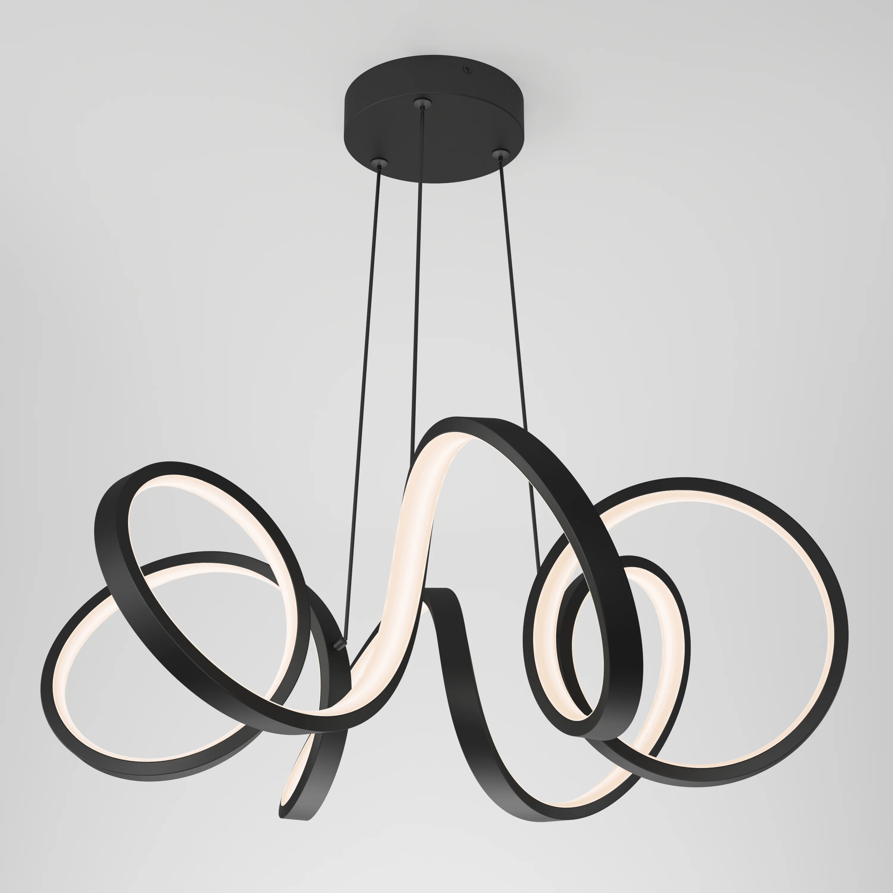 Swirl Ribbon LED pendant light - Image 3
