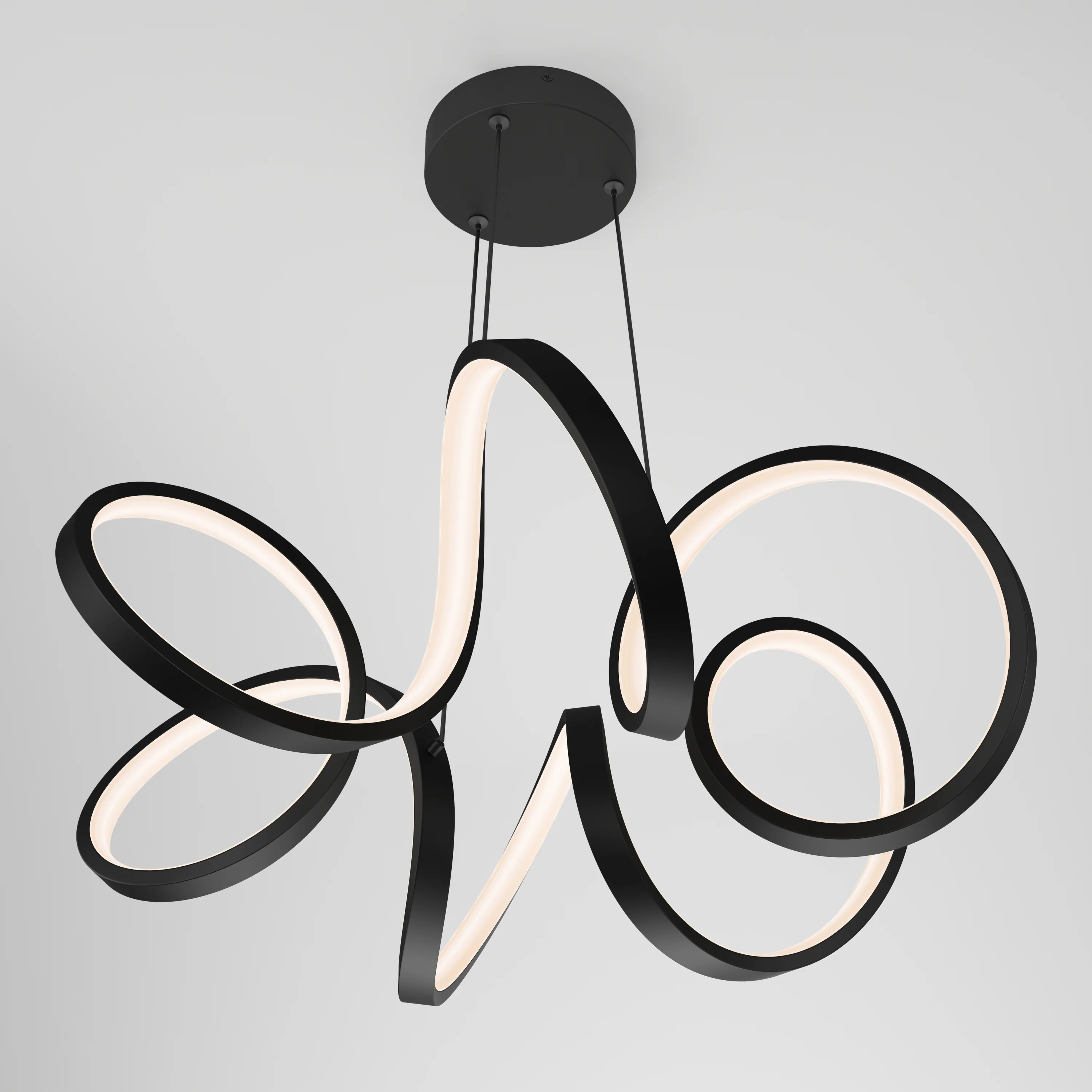 Swirl Ribbon LED pendant light - Image 4