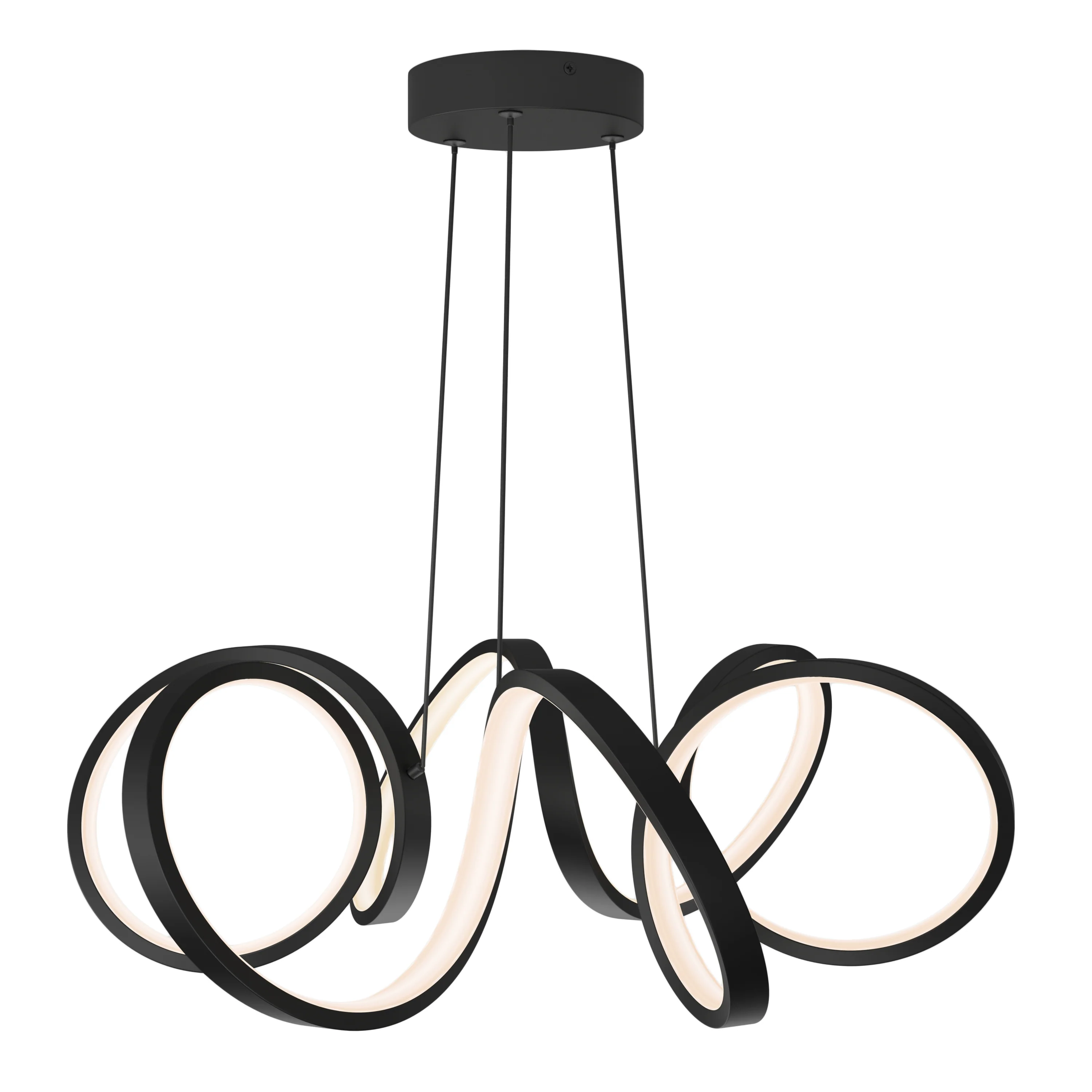 Swirl Ribbon LED pendant light - Image 8