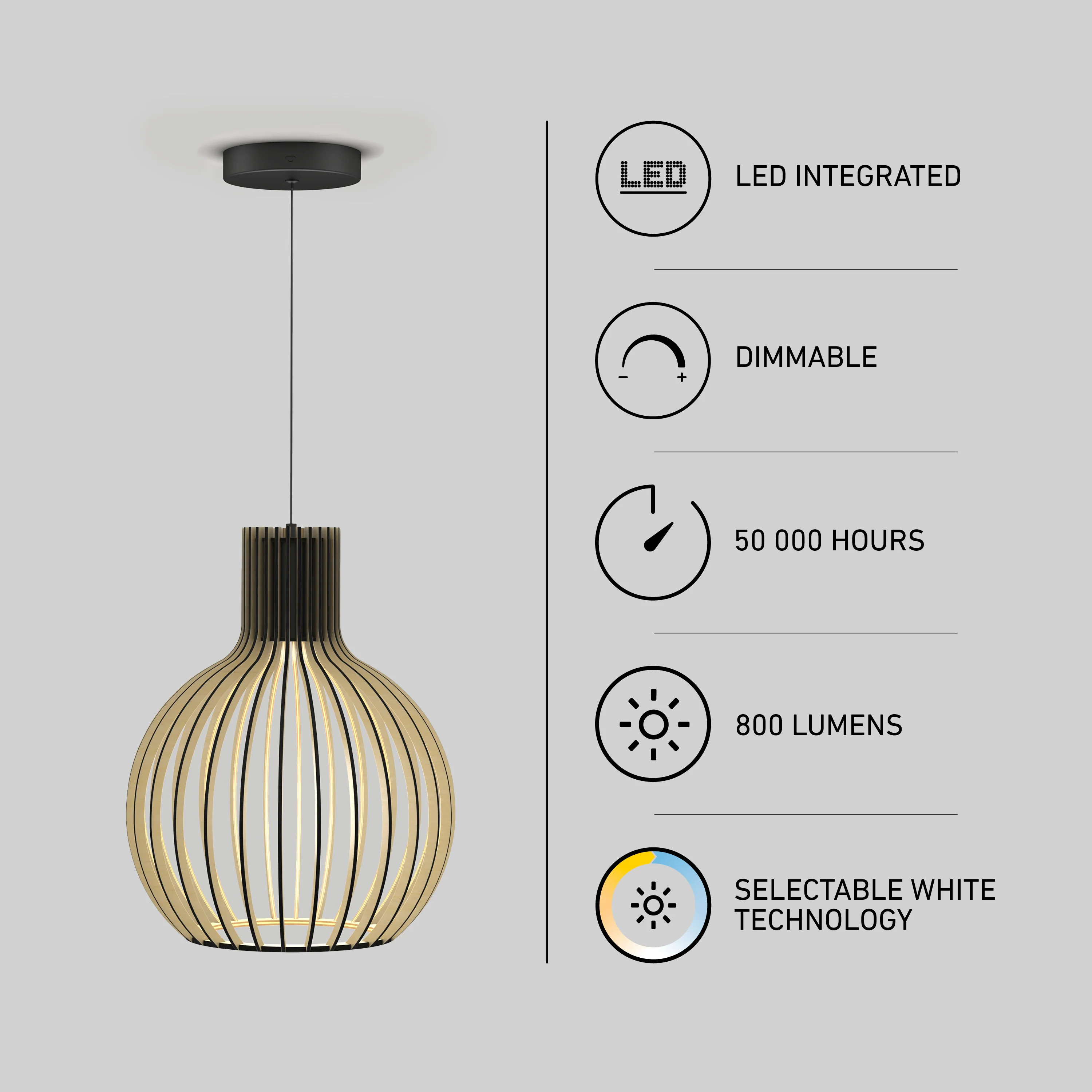 Tomi LED Pendant Light 3 CCT - Image 11