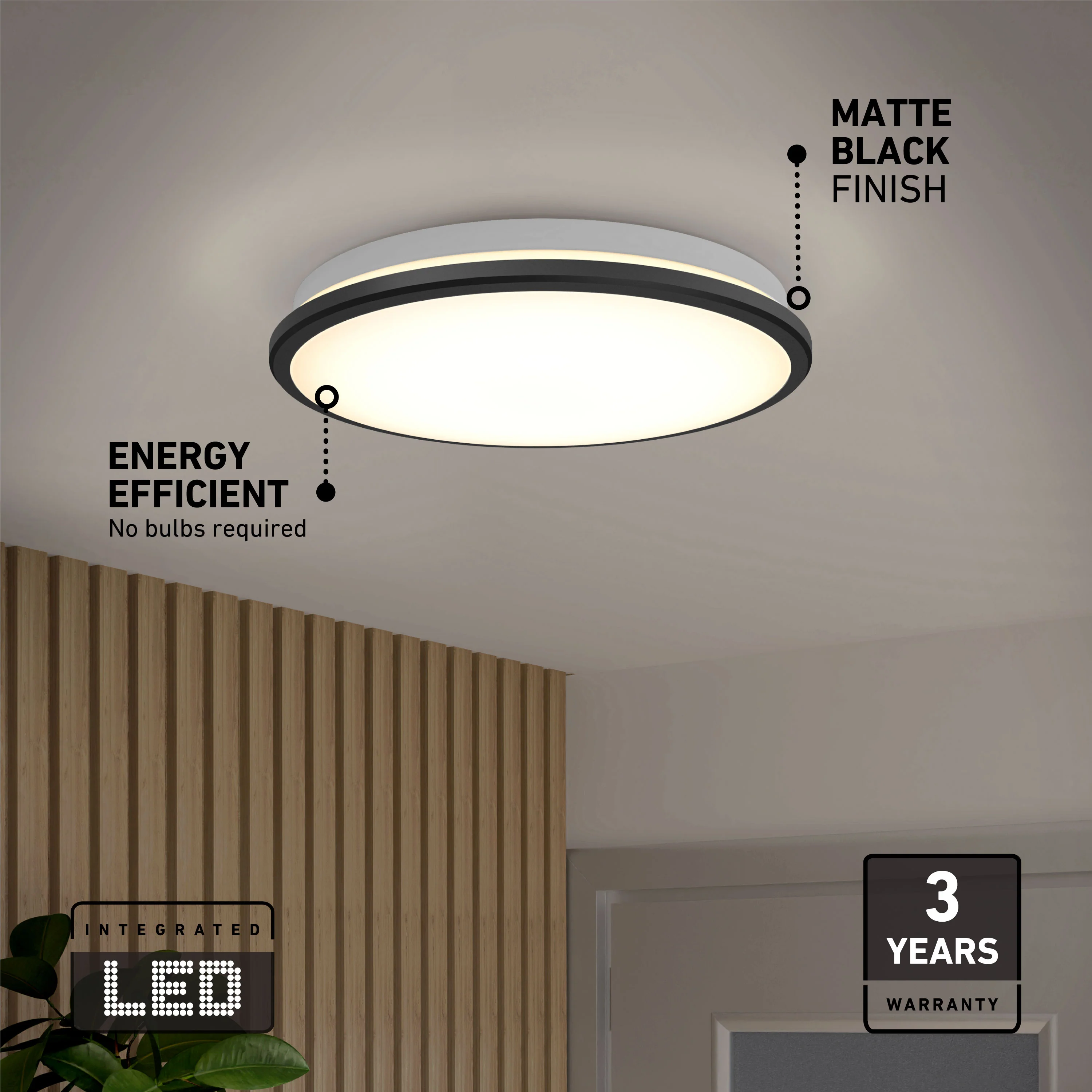 Vera 13 in. LED modern flush mount light - Image 6