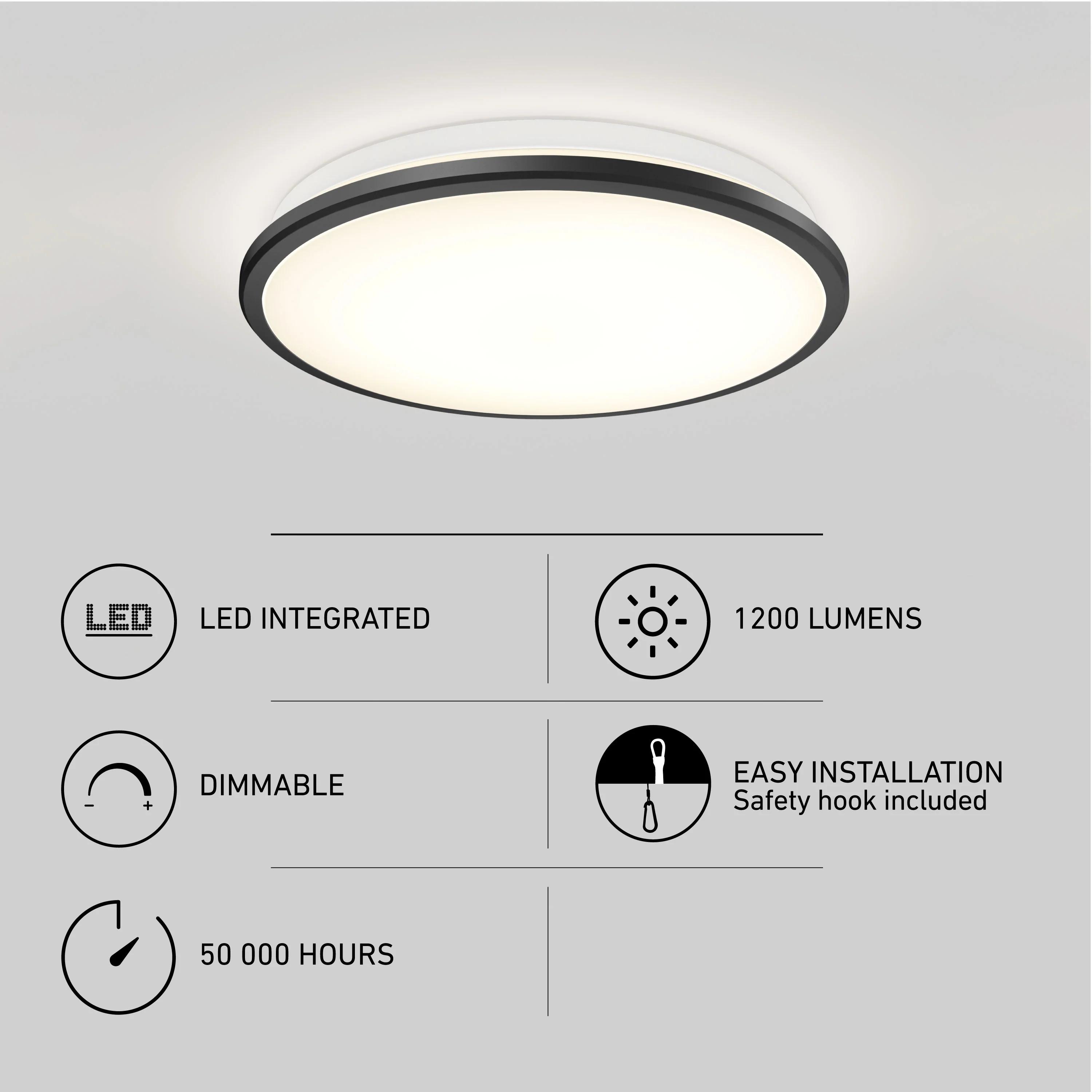 Vera 13 in. LED modern flush mount light - Image 7