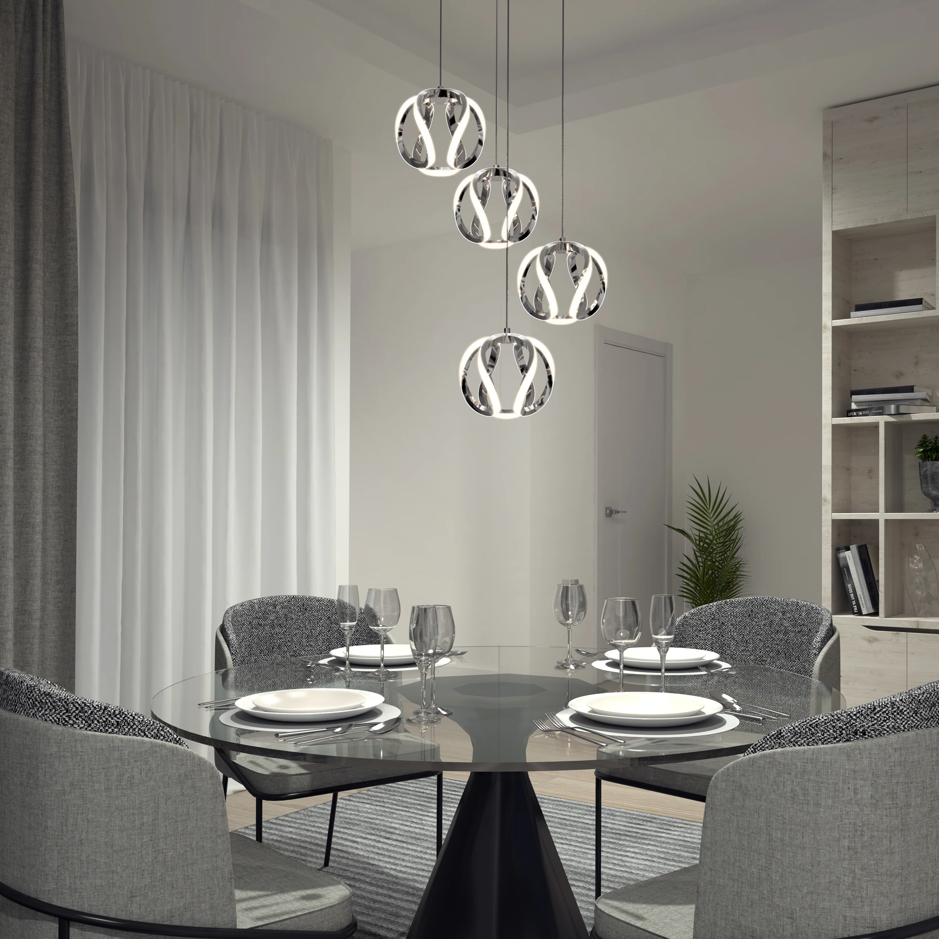 Vivaldi LED 4-light pendant - Image 2