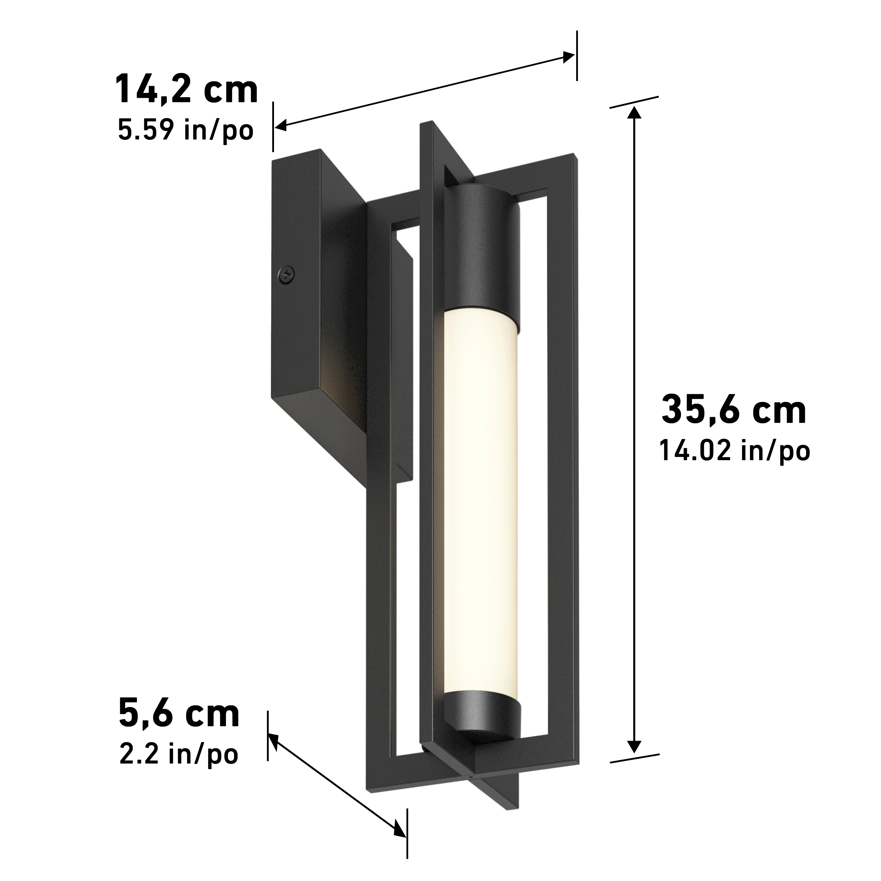 Walt indoor-outdoor LED wall light - Image 11