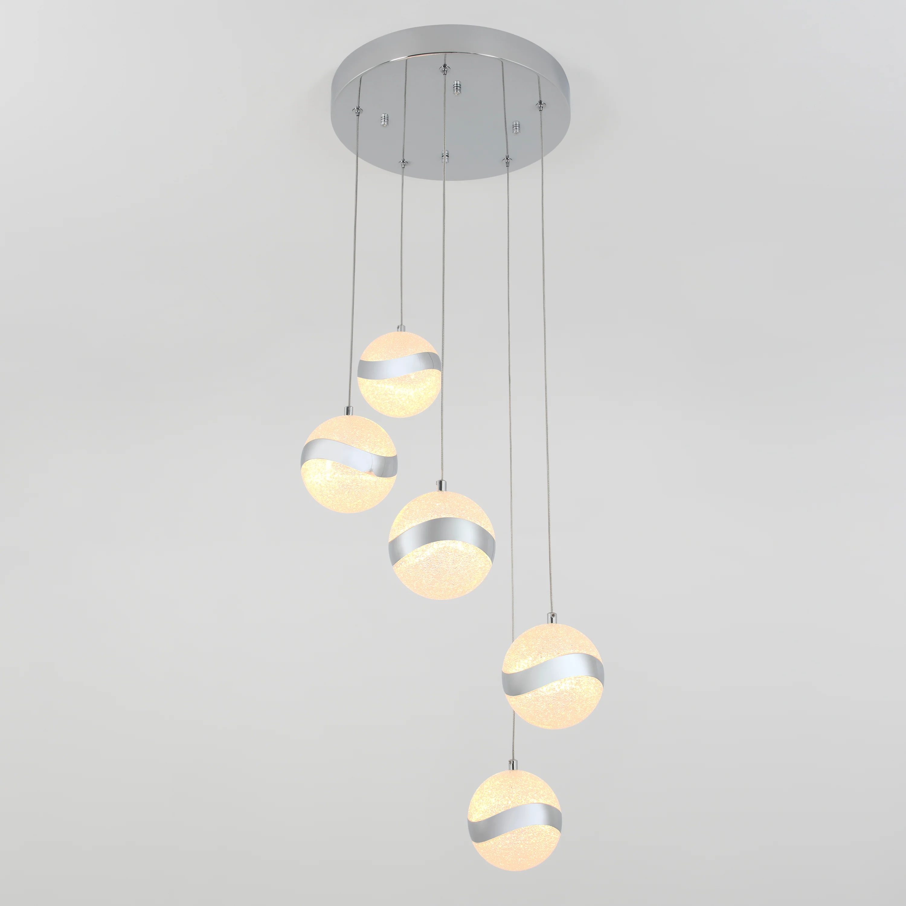 Wavey 5-light LED pendant - Image 3