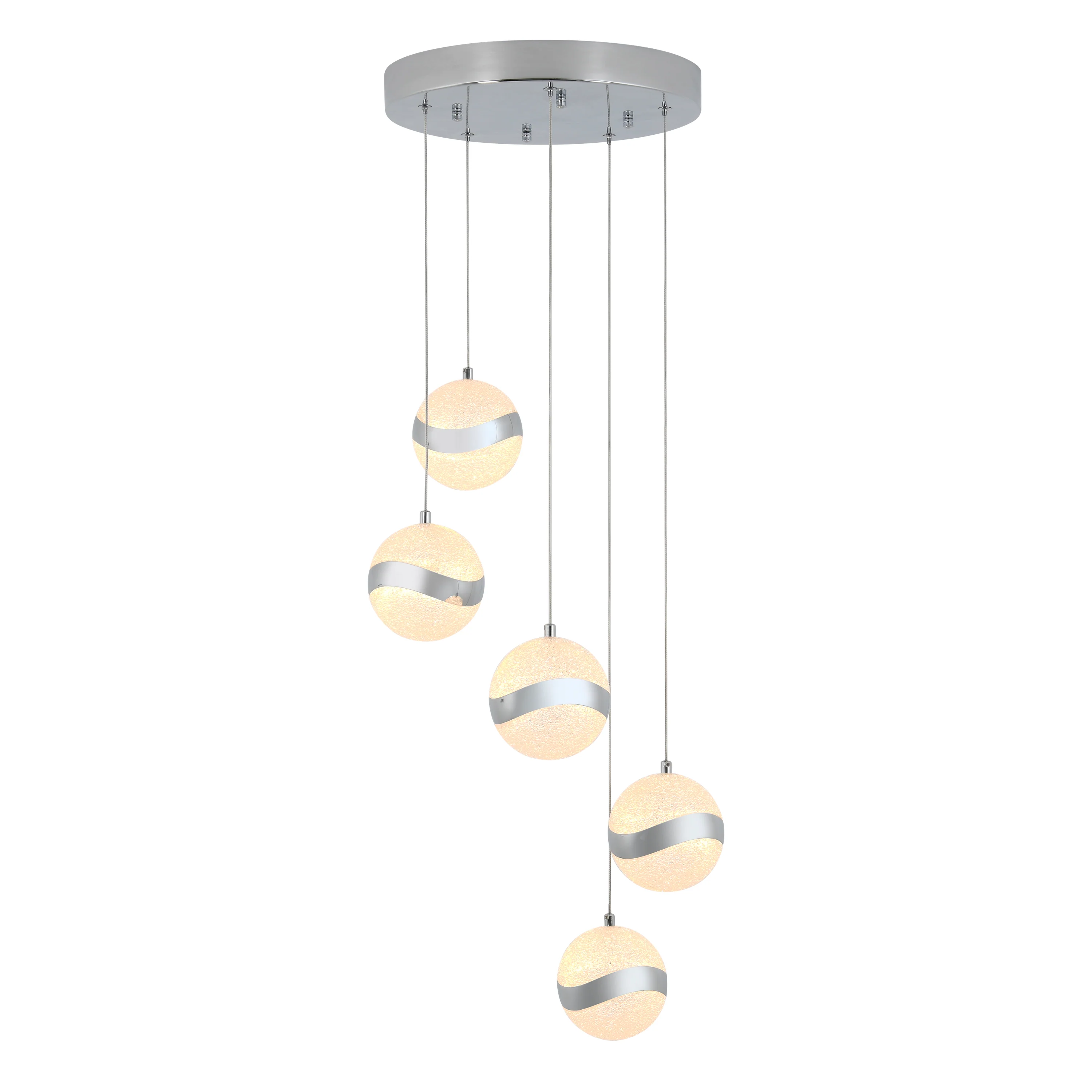 Wavey 5-light LED pendant - Image 8