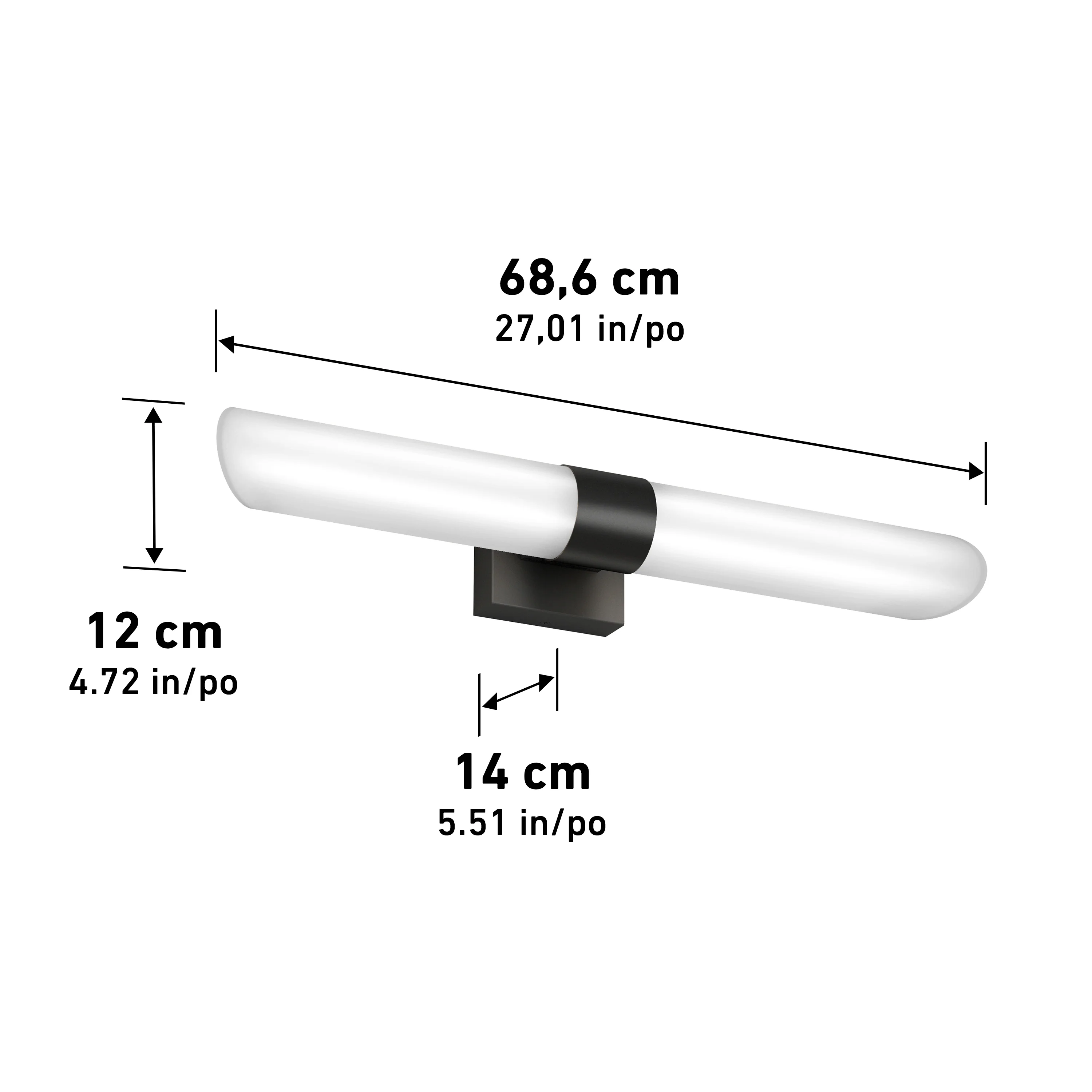 Wilton LED modern bathroom vanity light 5 CCT - Image 15