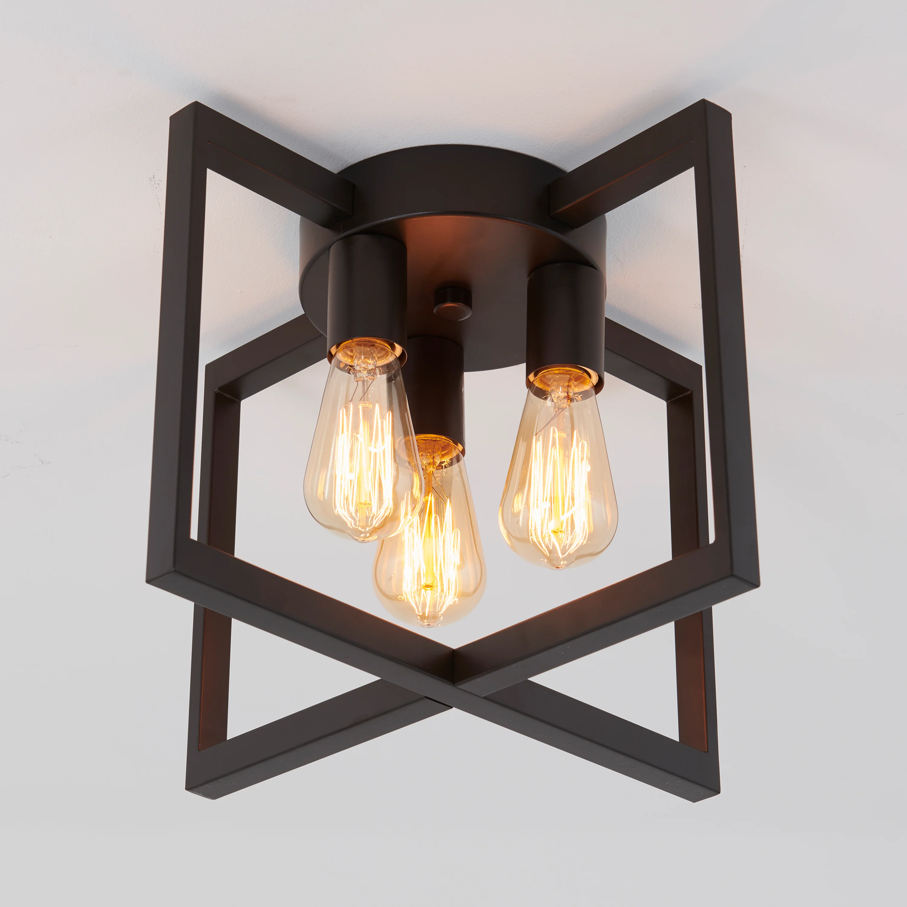 Yale 3-light flush mount With Bulbs - Image 3