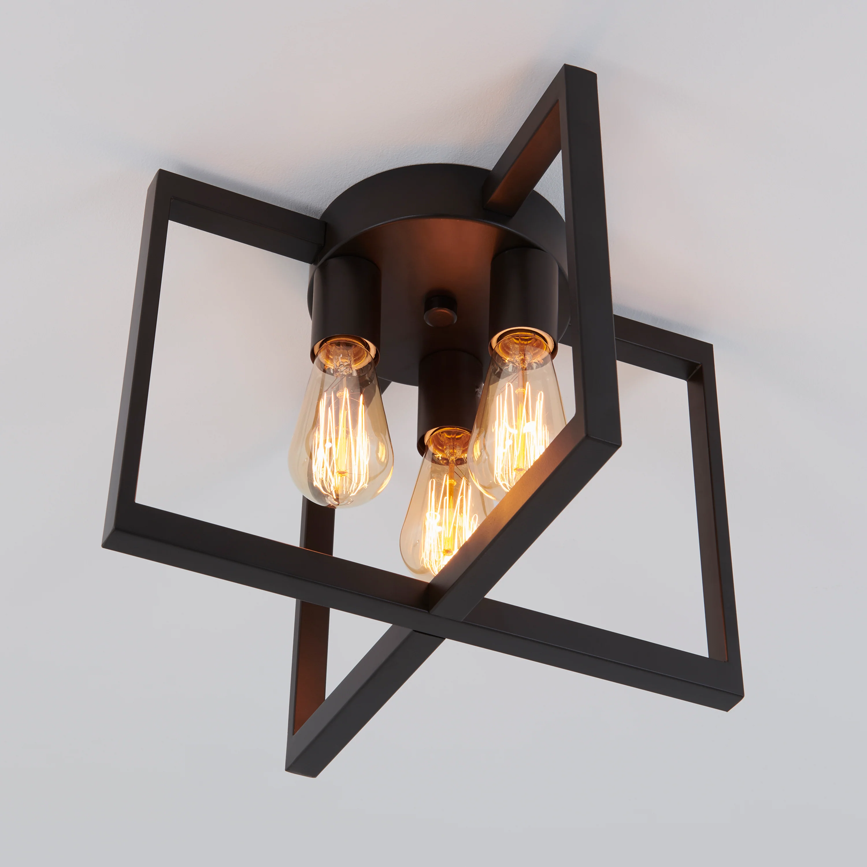 Yale 3-light flush mount With Bulbs - Image 4