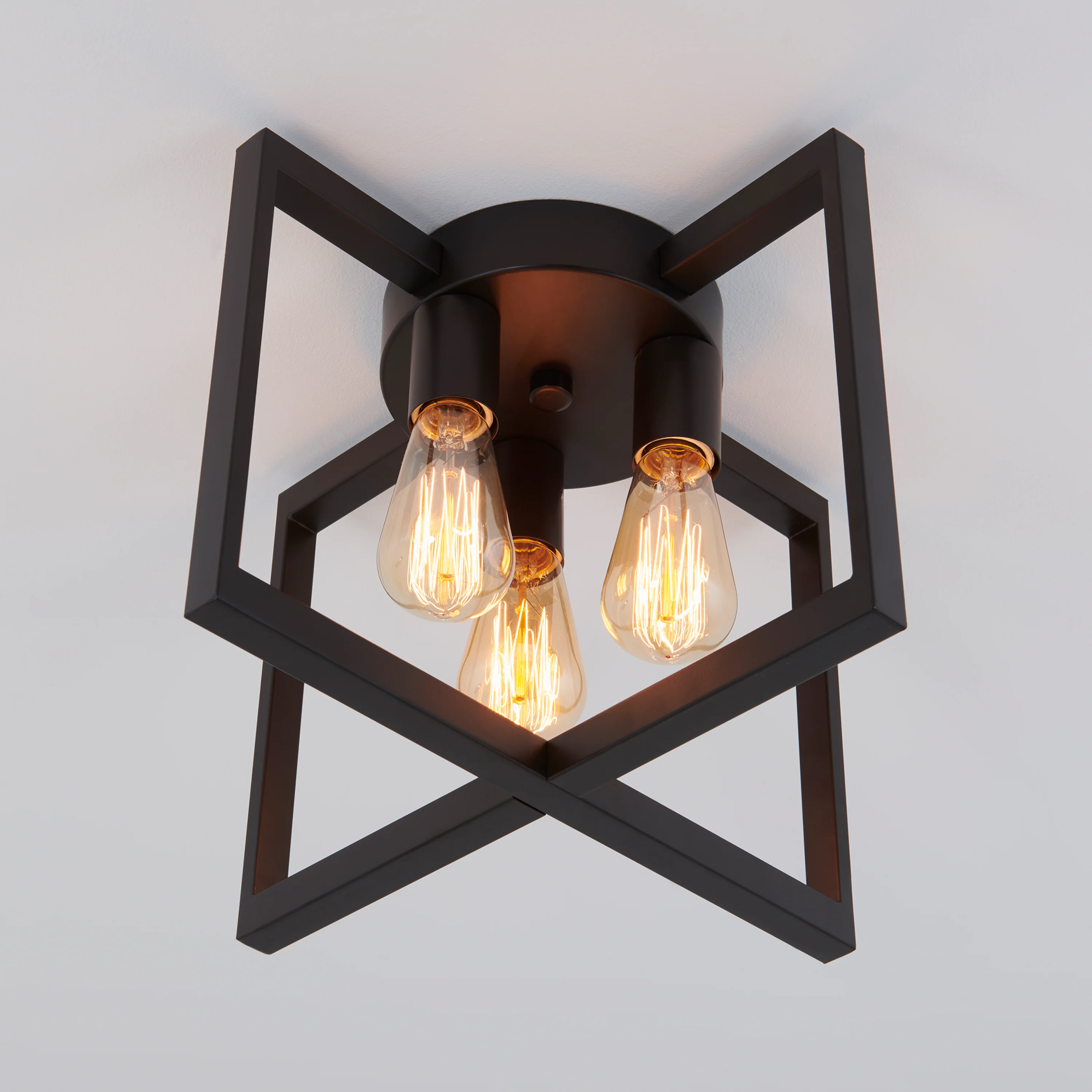 Yale 3-light flush mount With Bulbs - Image 5