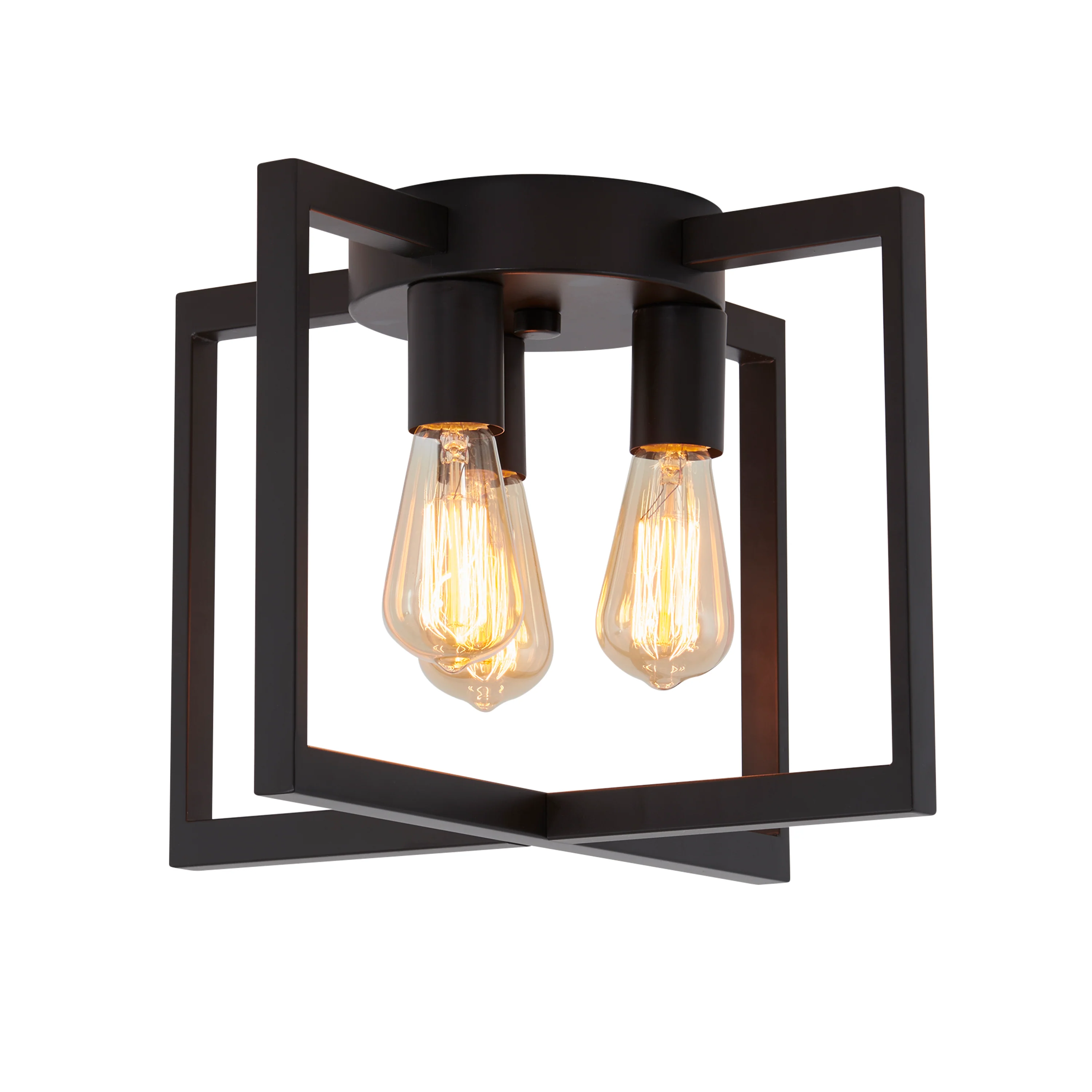 Yale 3-light flush mount With Bulbs - Image 7